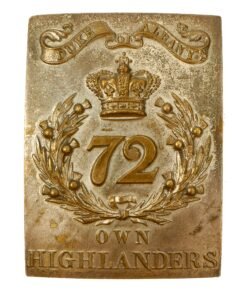 Buy Original Scottish Crimean War Era Silver Plated Brass Cross Belt Buckle from The 72nd Regt. of Foot - The Duke of Albany’s Own Highlanders | Original Firearms Antique For Sale