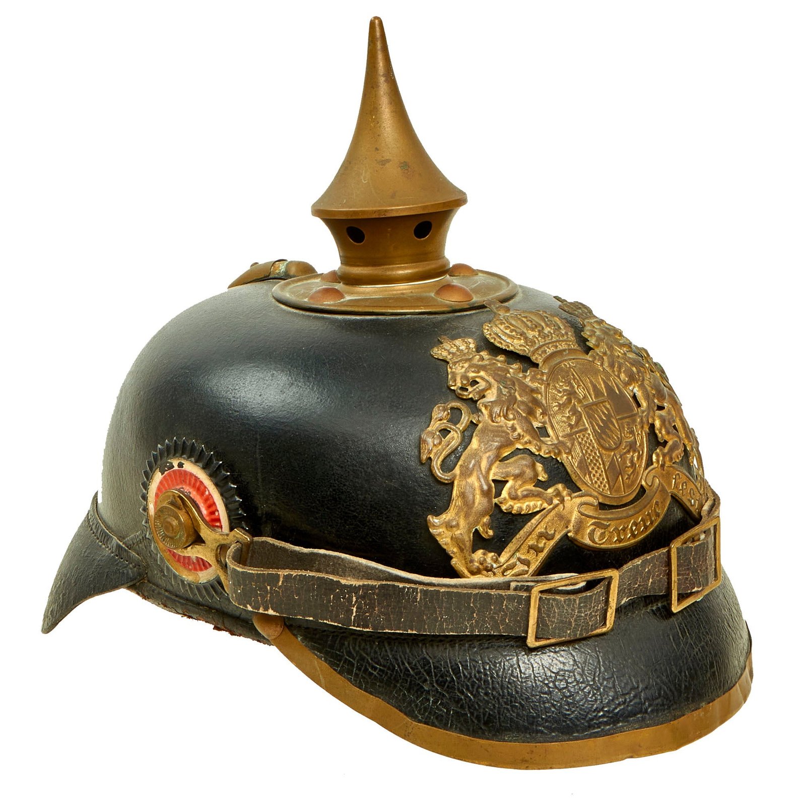 Buy Original Imperial German WWI Bavarian EM/NCO Infantry M1895 Pickelhaube Spiked Helmet | Original Firearms Antique For Sale