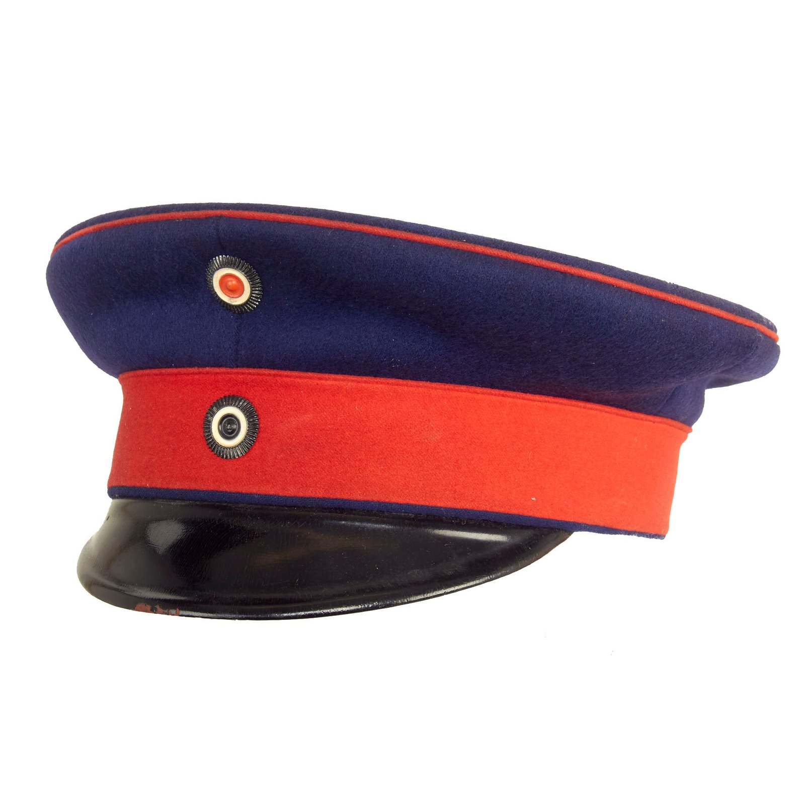 Buy Original Imperial German WWI Prussian Dark Blue Infantry EM/NCO Visor Cap by Joseph Knapp | Original Firearms Antique For Sale
