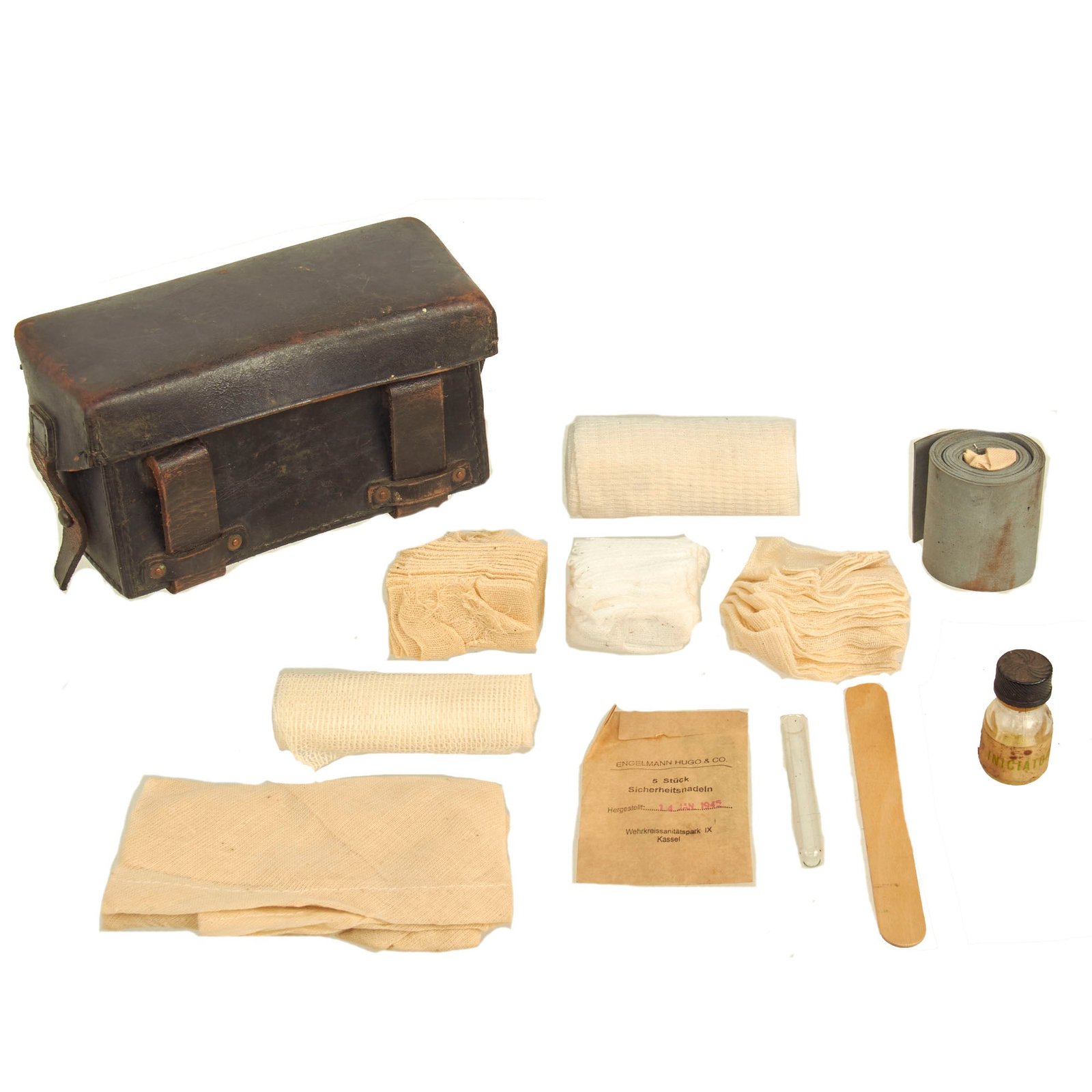 Buy Original German WWII DRK Medic Pouch with Contents | Original Firearms Antique For Sale