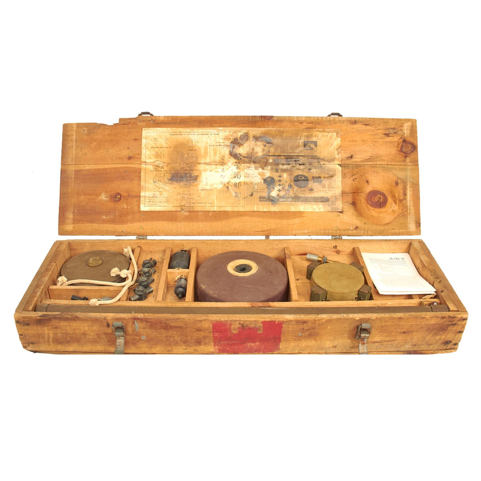 Buy Original U.S. WWII Japanese Mine Training Aid Set No.2 in Crate | Original Firearms Antique For Sale