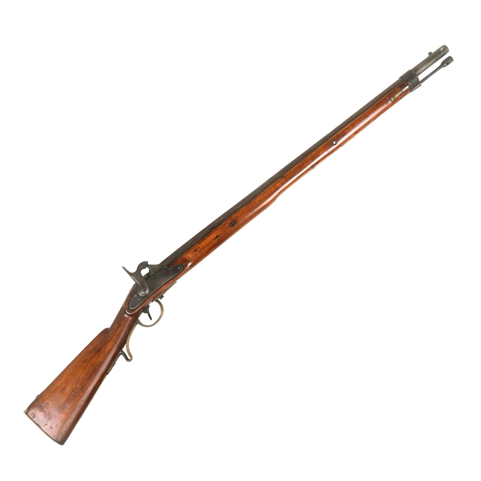 Buy Original U.S. Civil War Austrian Percussion Conversion Muster 1849 Kammerbuchse Jäger Short Rifle - dated 1853 | Original Firearms Antique For Sale
