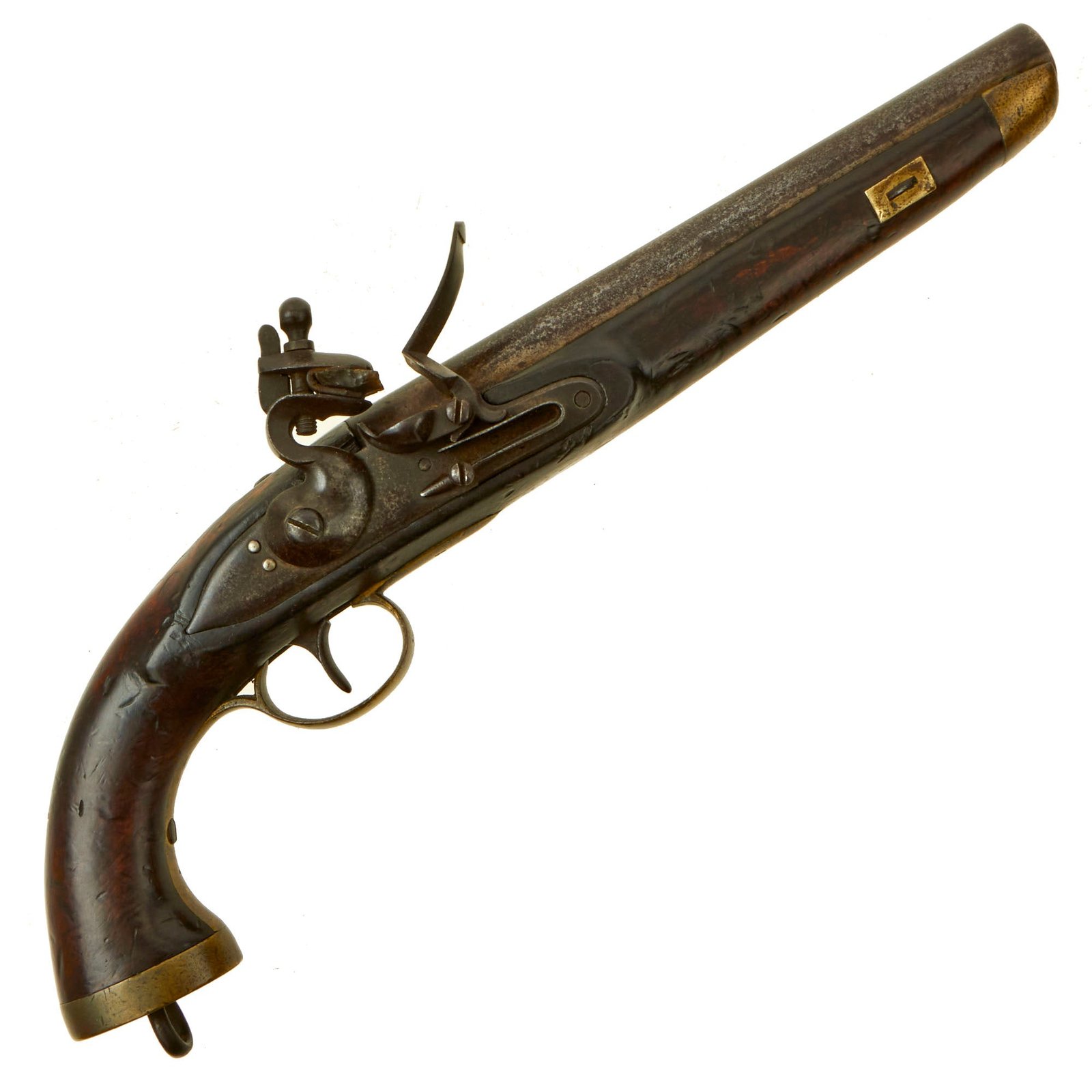 Buy Original Dutch Napoleonic Belgian Made Flintlock Naval Pistol - circa 1800-1810 | Original Firearms Antique For Sale
