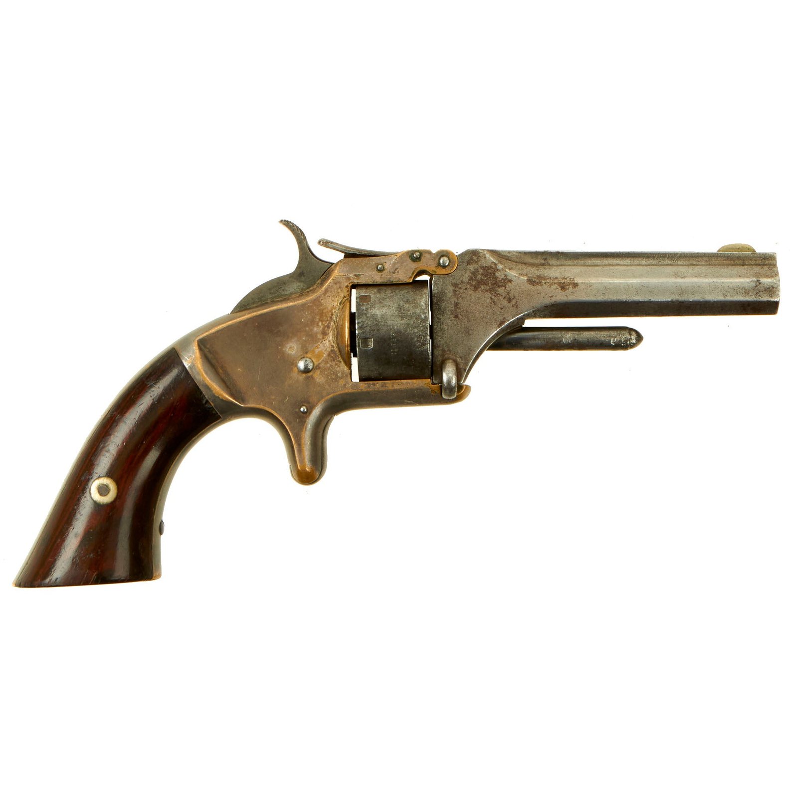 Buy Original U.S. Antique Smith & Wesson Model 1 2nd Issue Revolver in .22 Short - Matching Serial 84846 | Original Firearms Antique For Sale