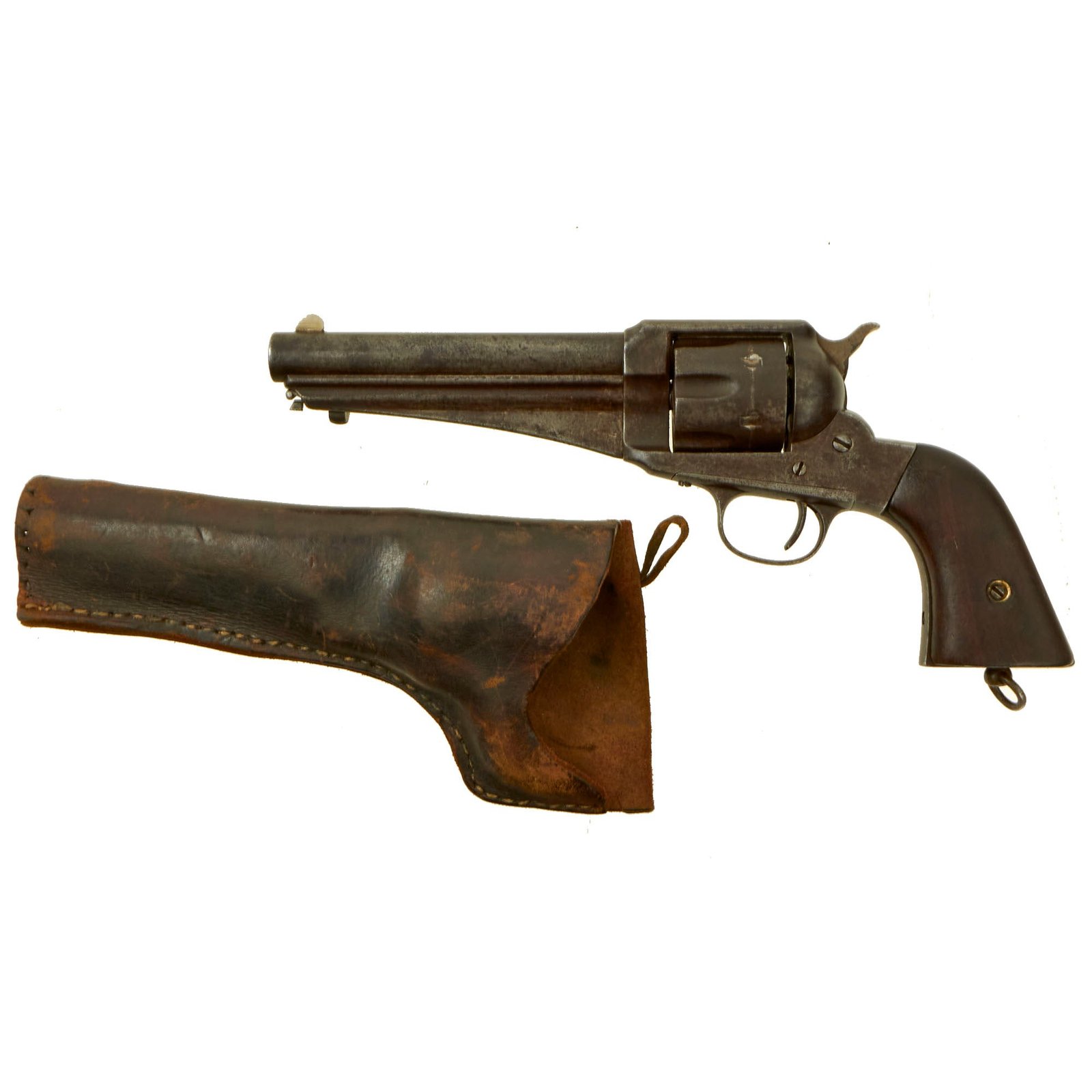 Buy Original U.S. Remington M-1875 Single Action Army .44cal Revolver with 5 1/2" Shortened Barrel & Holster - Serial 59 | Original Firearms Antique For Sale