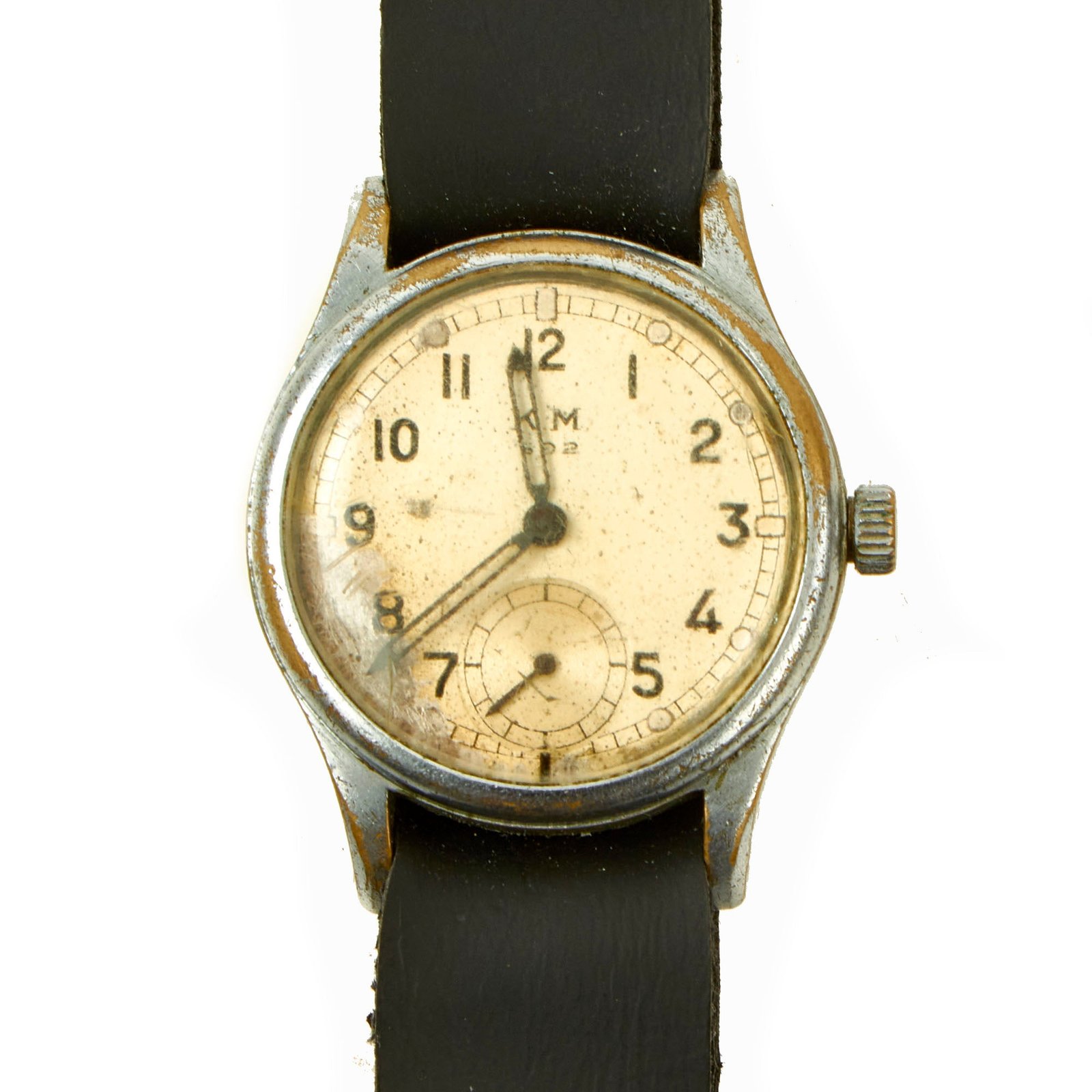 Buy Original German WWII Kriegsmarine K.M. Wrist Watch by “592” Alpina - Fully Functional | Original Firearms Antique For Sale