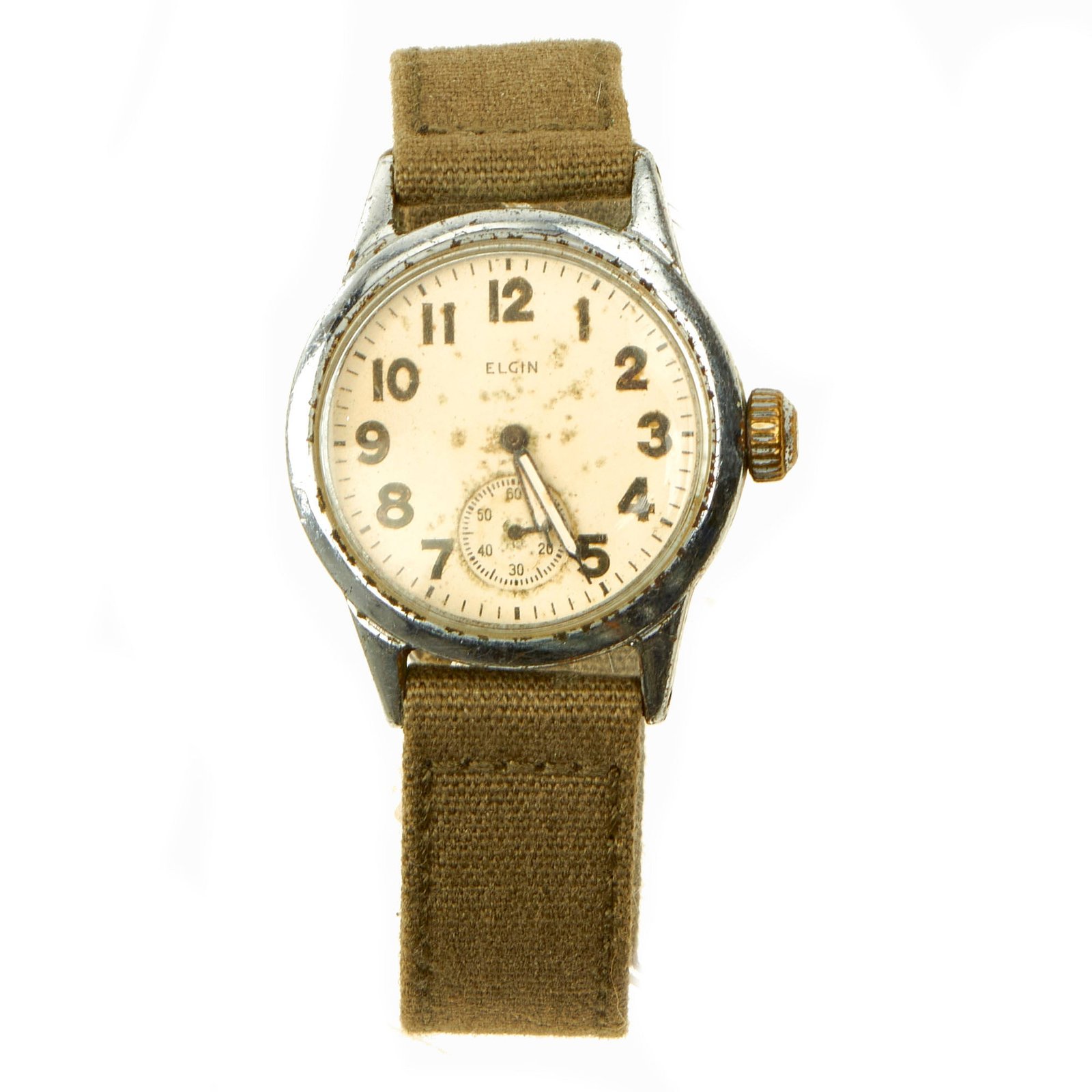 Buy Original U.S. WWII Ordnance Department Wrist Watch by Elgin - Fully Functional | Original Firearms Antique For Sale