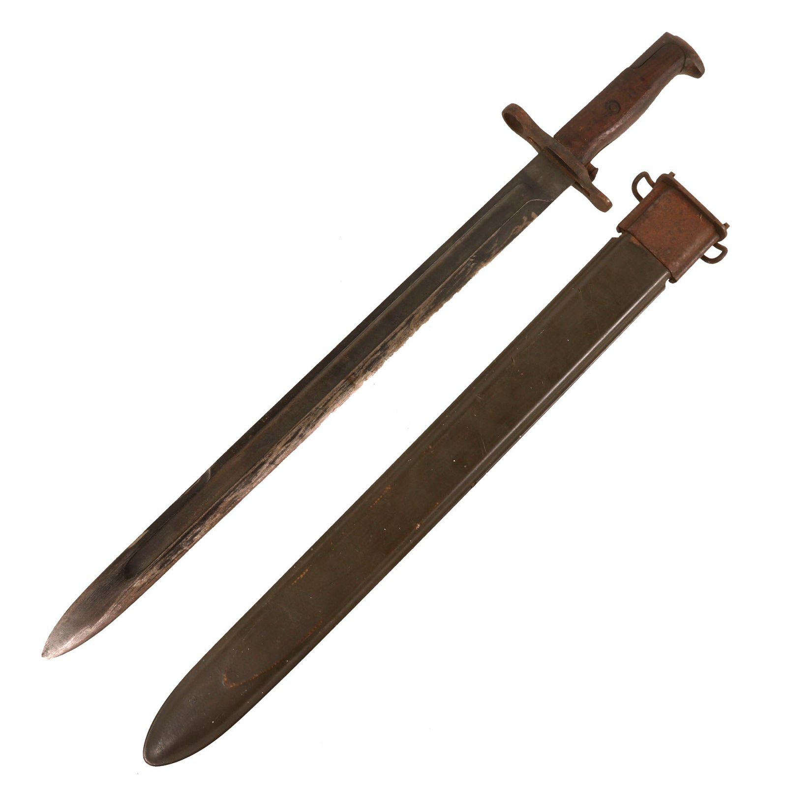 Buy Original U.S. Pre-WWII M1905 Springfield 16" Rifle Bayonet with USN Mk1 Scabbard - Dated 1920 | Original Firearms Antique For Sale