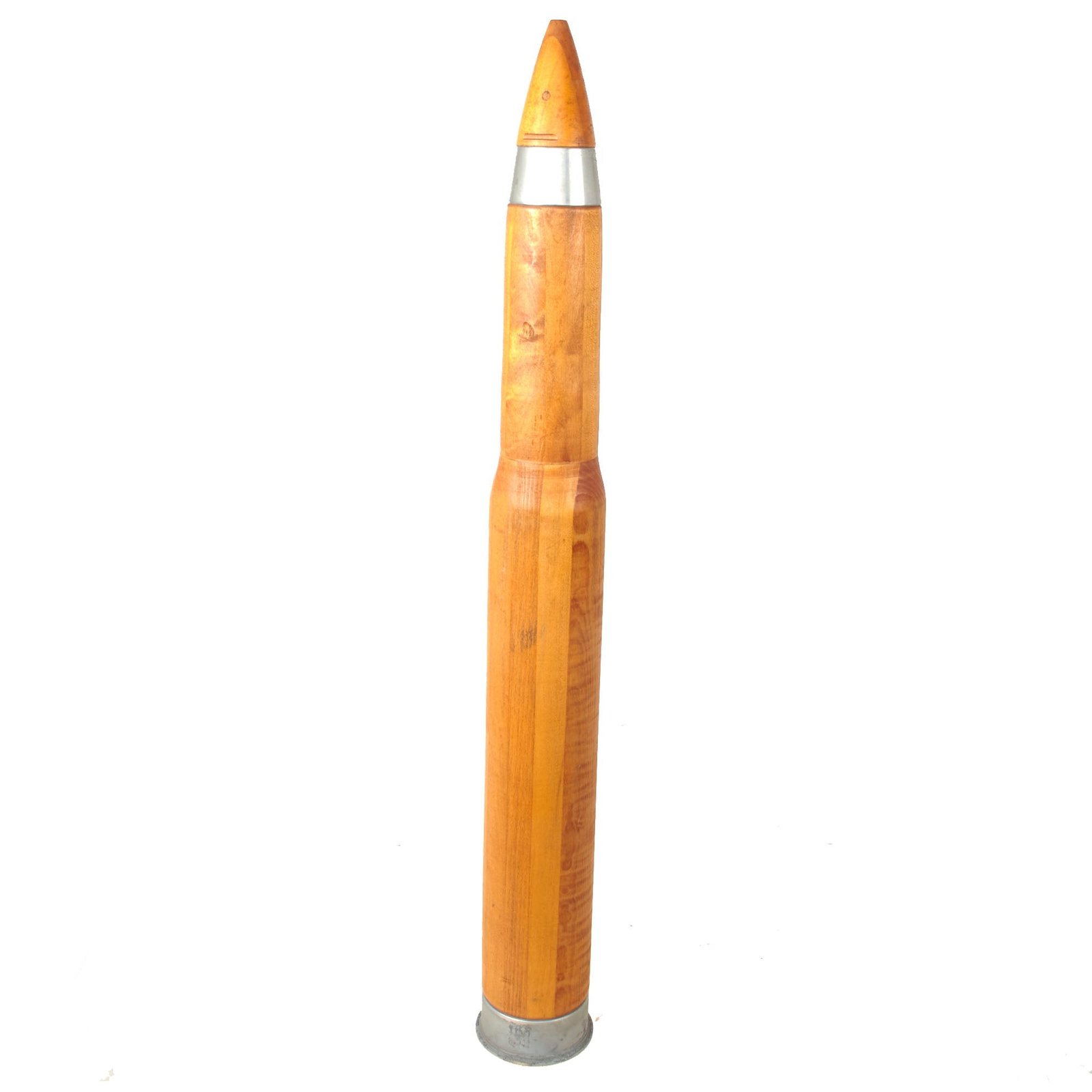 Buy Original WWII U.S. Navy Gun 3 Inch Wooden MK6 Drill Round with Wooden Dummy Fuse | Original Firearms Antique For Sale
