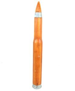 Buy Original WWII U.S. Navy Gun 3 Inch Wooden MK6 Drill Round with Wooden Dummy Fuse - Dated 1944 | Original Firearms Antique For Sale
