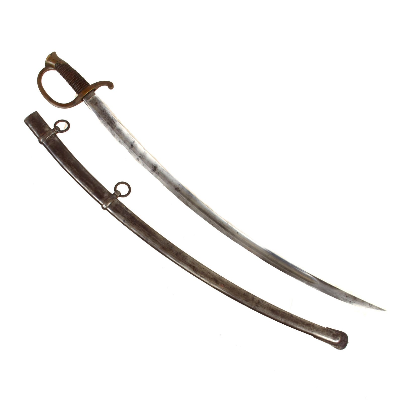 Buy Original U.S. Pre-Civil War Early Apache Wars M-1840 Light Artillery Officers Saber by Ames Mfg. Co. with Scabbard - Dated 1849 | Original Firearms Antique For Sale