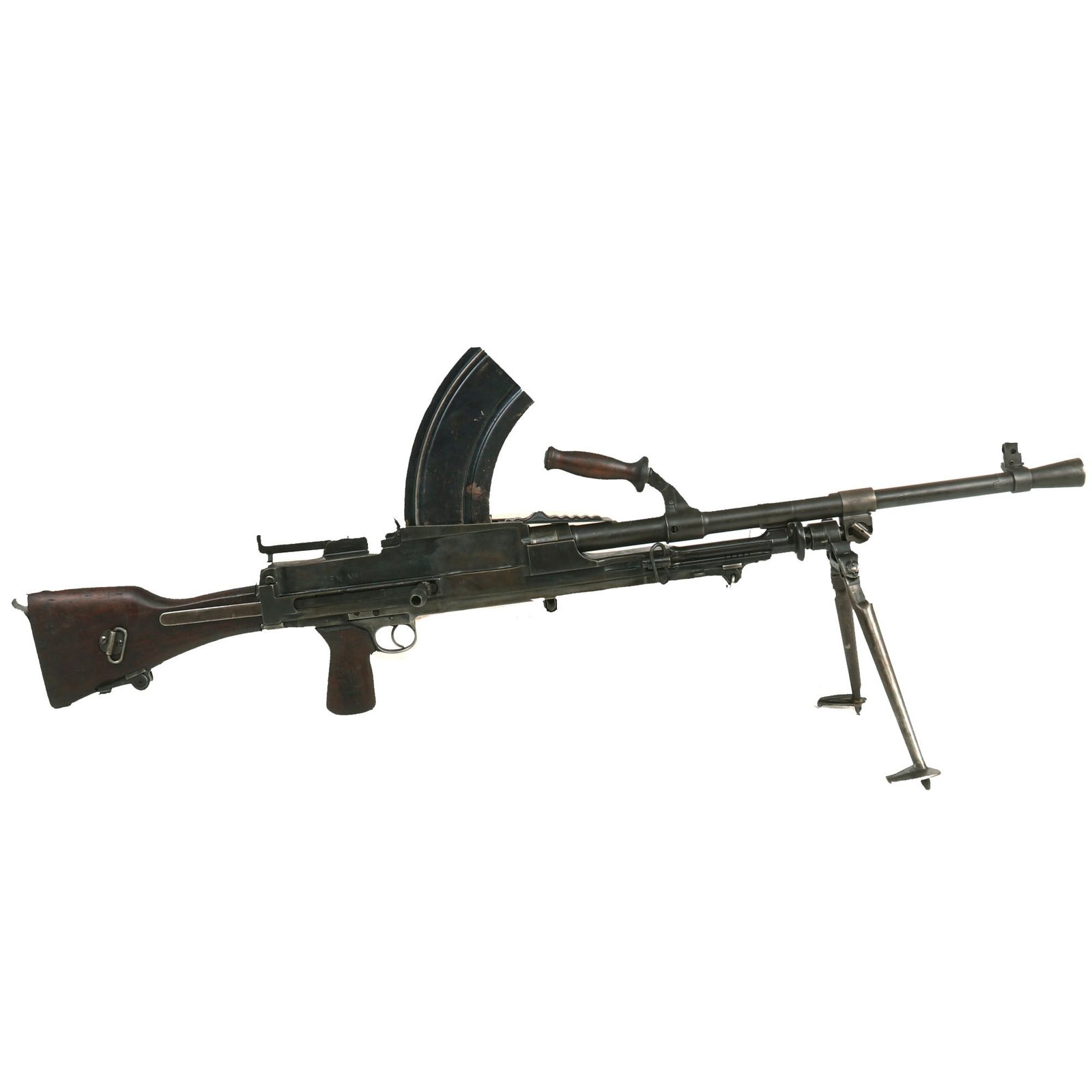 Buy Original WWII 1942 Dated British Bren MkI* Display Light Machine Gun by Lithgow Arsenal Serial A3619 with Live Barrel & Magazine | Original Firearms Antique For Sale