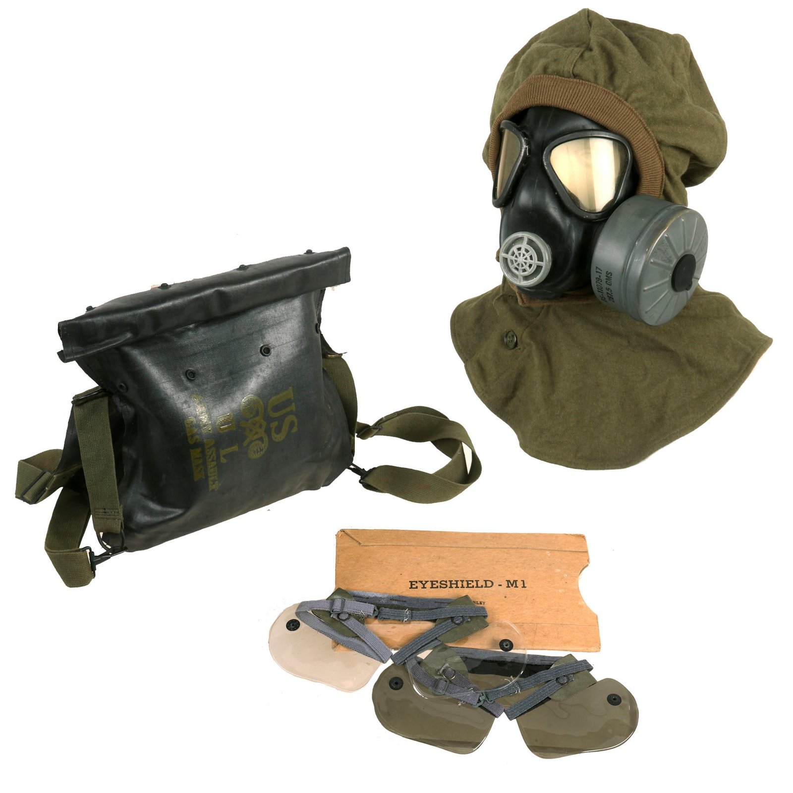 Buy Original U.S. WWII D-Day Invasion E7 Assault Carrier With M5 Gas Mask | Original Firearms Antique For Sale