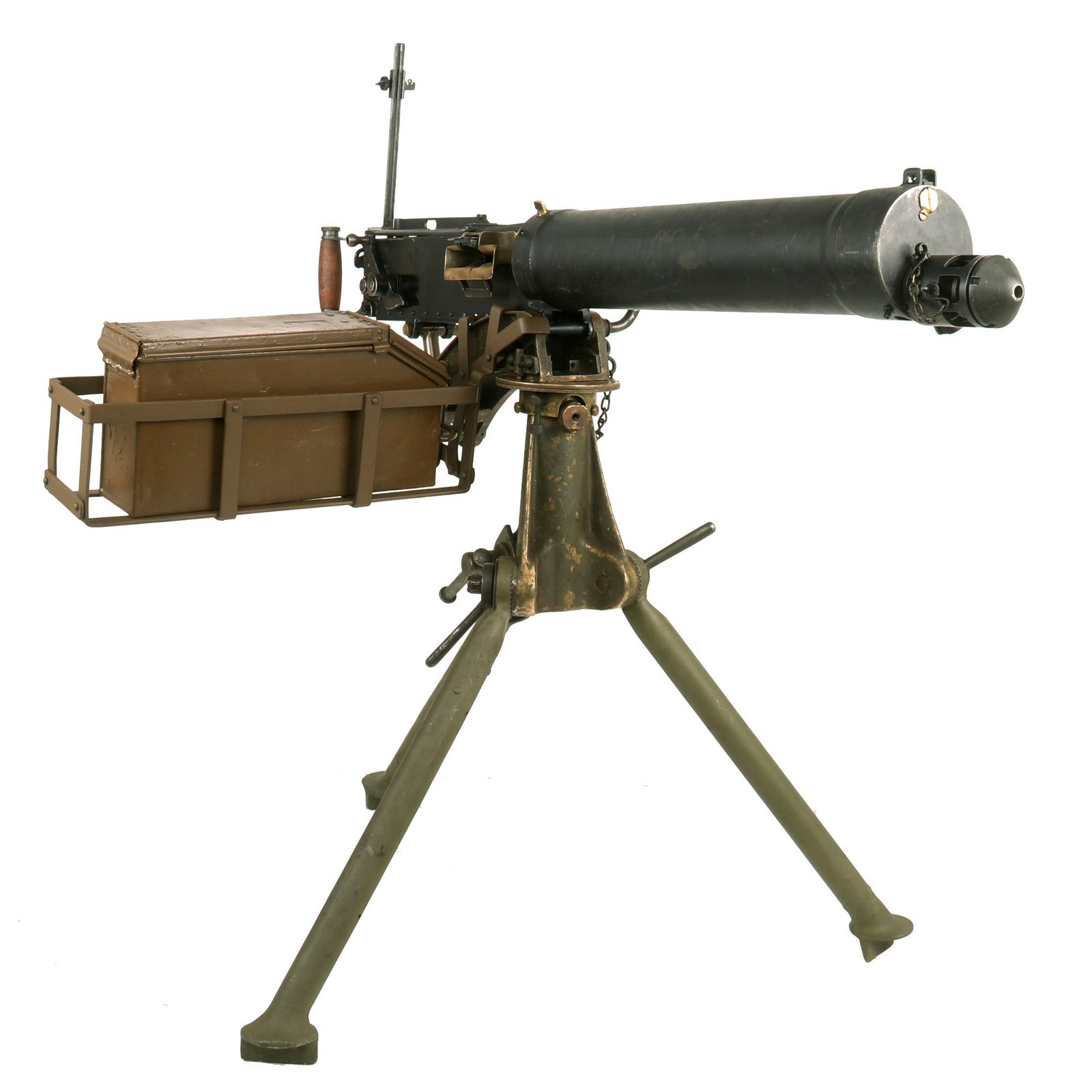 Buy Original British WWII Vickers Display Medium Machine Gun Serial V4600 with Tripod & Accessories | Original Firearms Antique For Sale