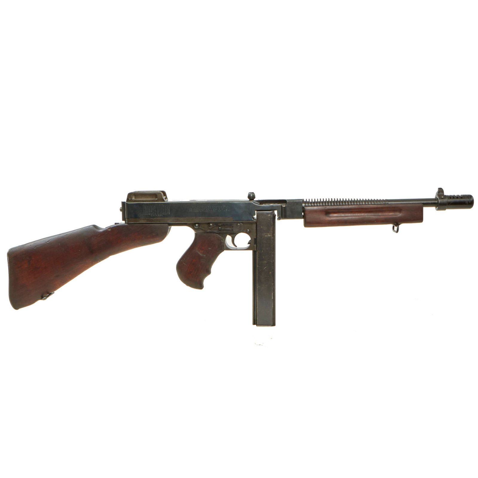 Buy Original U.S. WWII Thompson M1928A1 Display Submachine Gun Serial NO.S-316176 - Original WW2 Parts | Original Firearms Antique For Sale