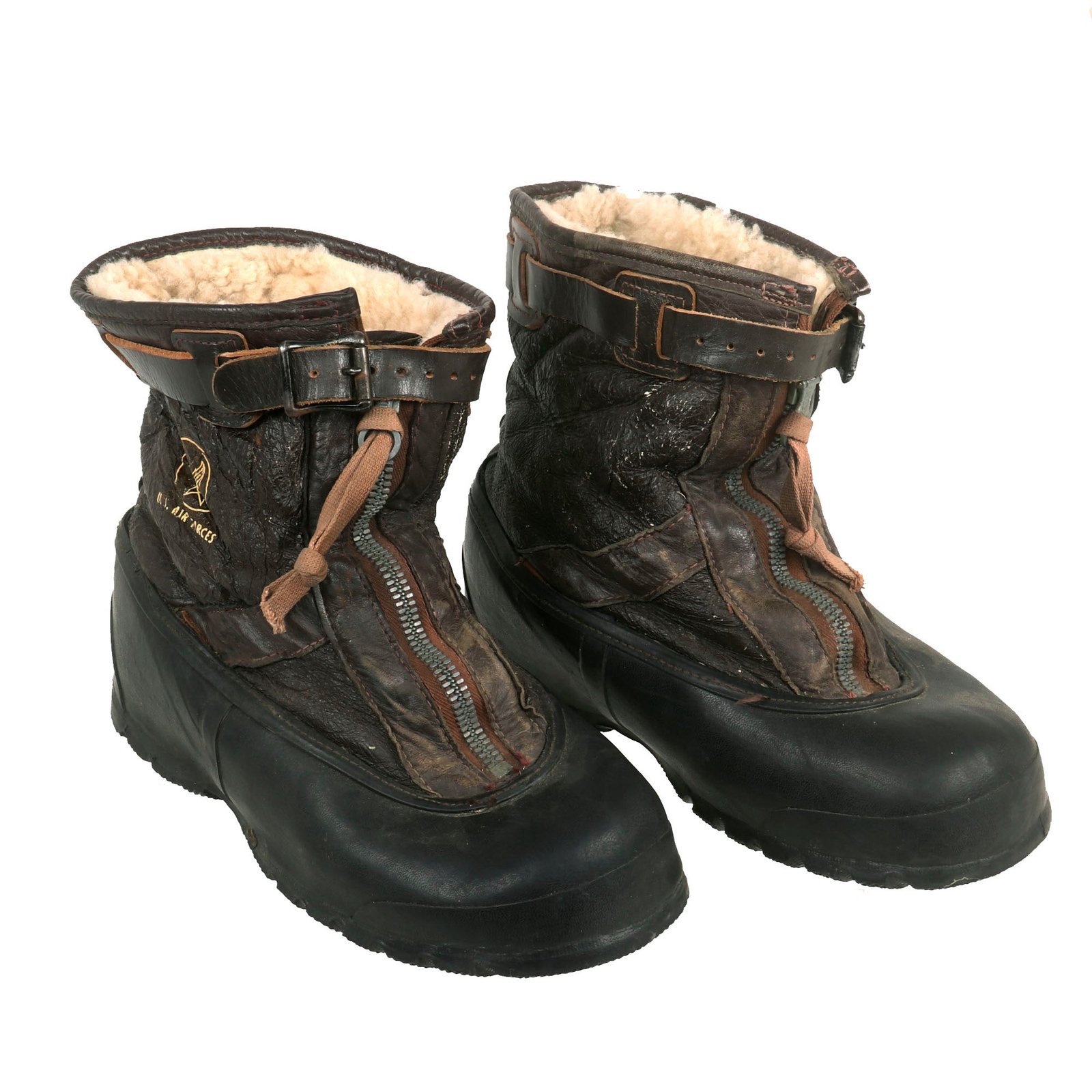 Buy Original U.S. Korean War Era US Air Forces Type A-1 (“A-6A”) Pilot Winter Flying Boots - Size M (5 ½ - 7) | Original Firearms Antique For Sale