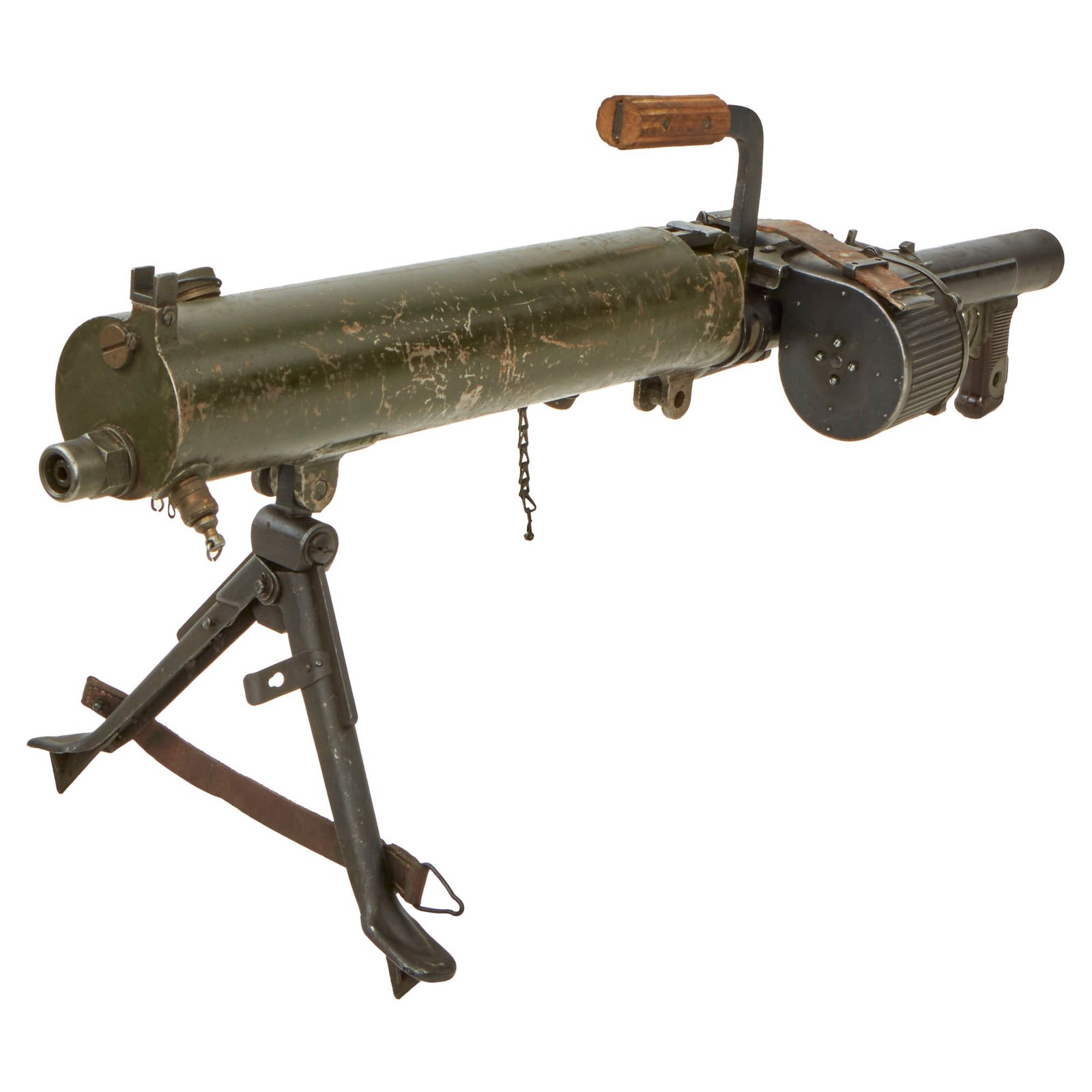 Buy Original German WWII Rheinmetall ST-61 MG 15 Water Cooled Display Gun Serial No. 1458 with Saddle Drum Magazine - dated 1941 | Original Firearms Antique For Sale