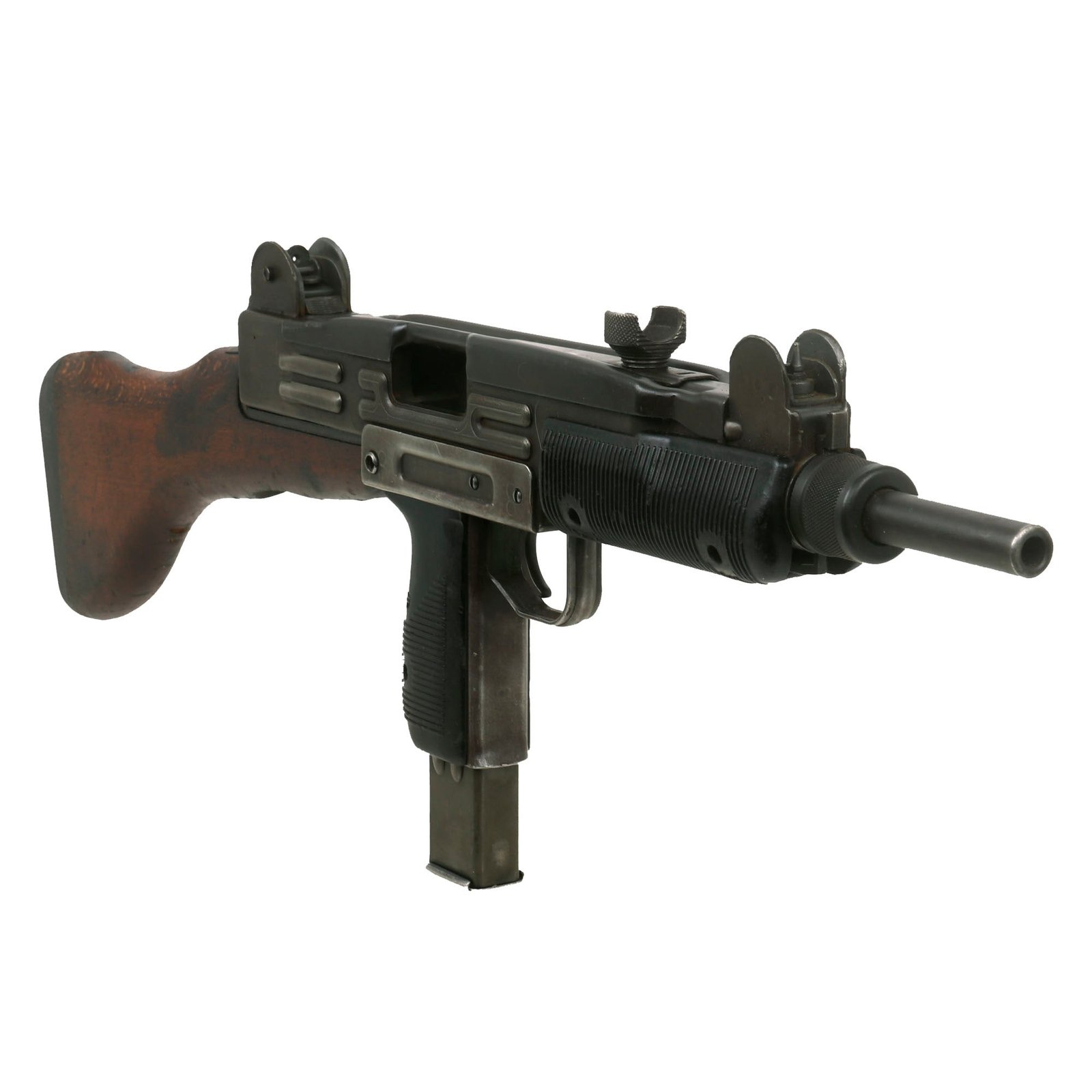 Buy Original Israeli Six-Day War UZI Display Submachine Gun dated 1961 with Wood Stock & Magazine - Serial 83712 | Original Firearms Antique For Sale