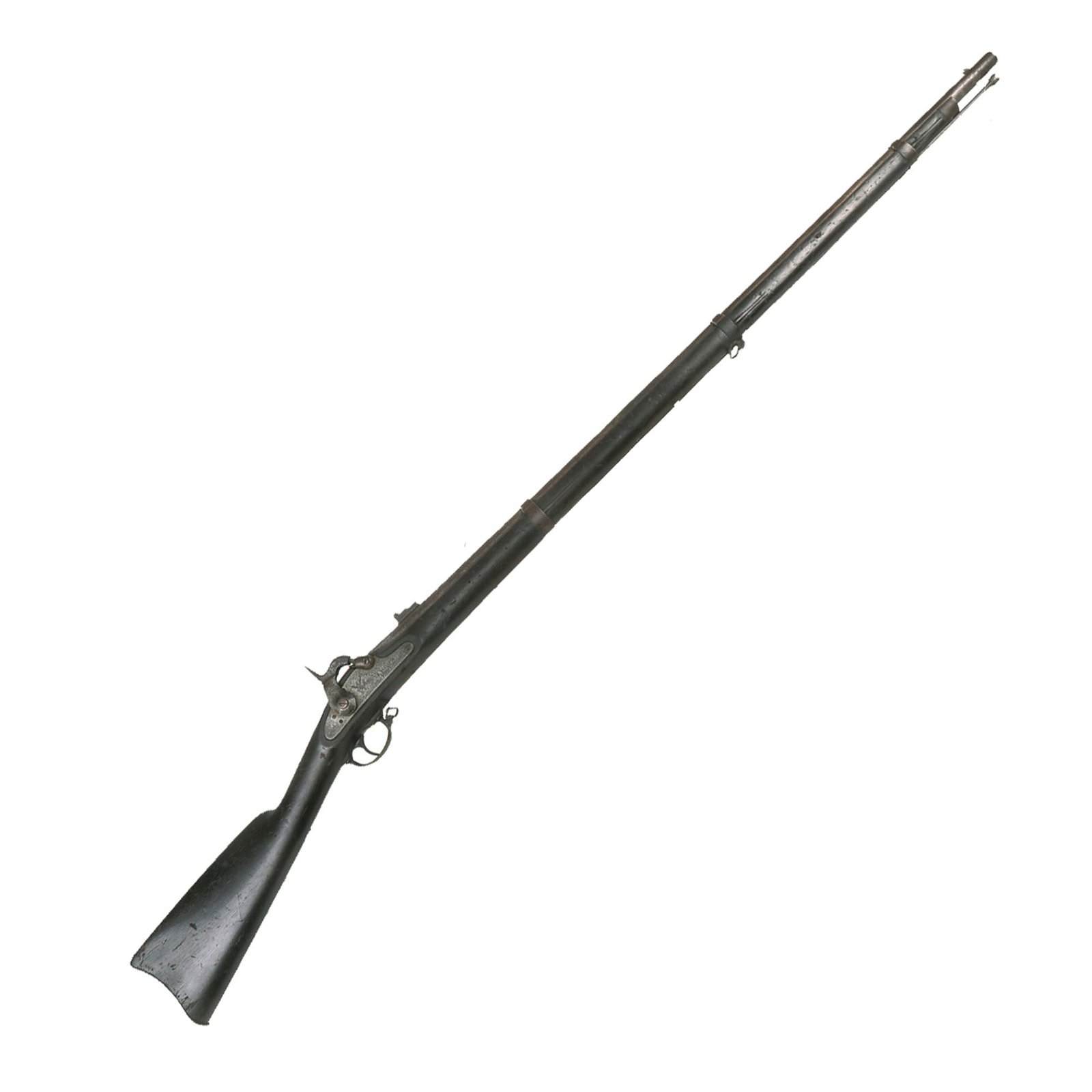 Buy Original U.S. Civil War Veteran Attributed Springfield Model 1861 Contract Rifled Musket by E. Robinson of New York - Dated 1864 | Original Firearms Antique For Sale