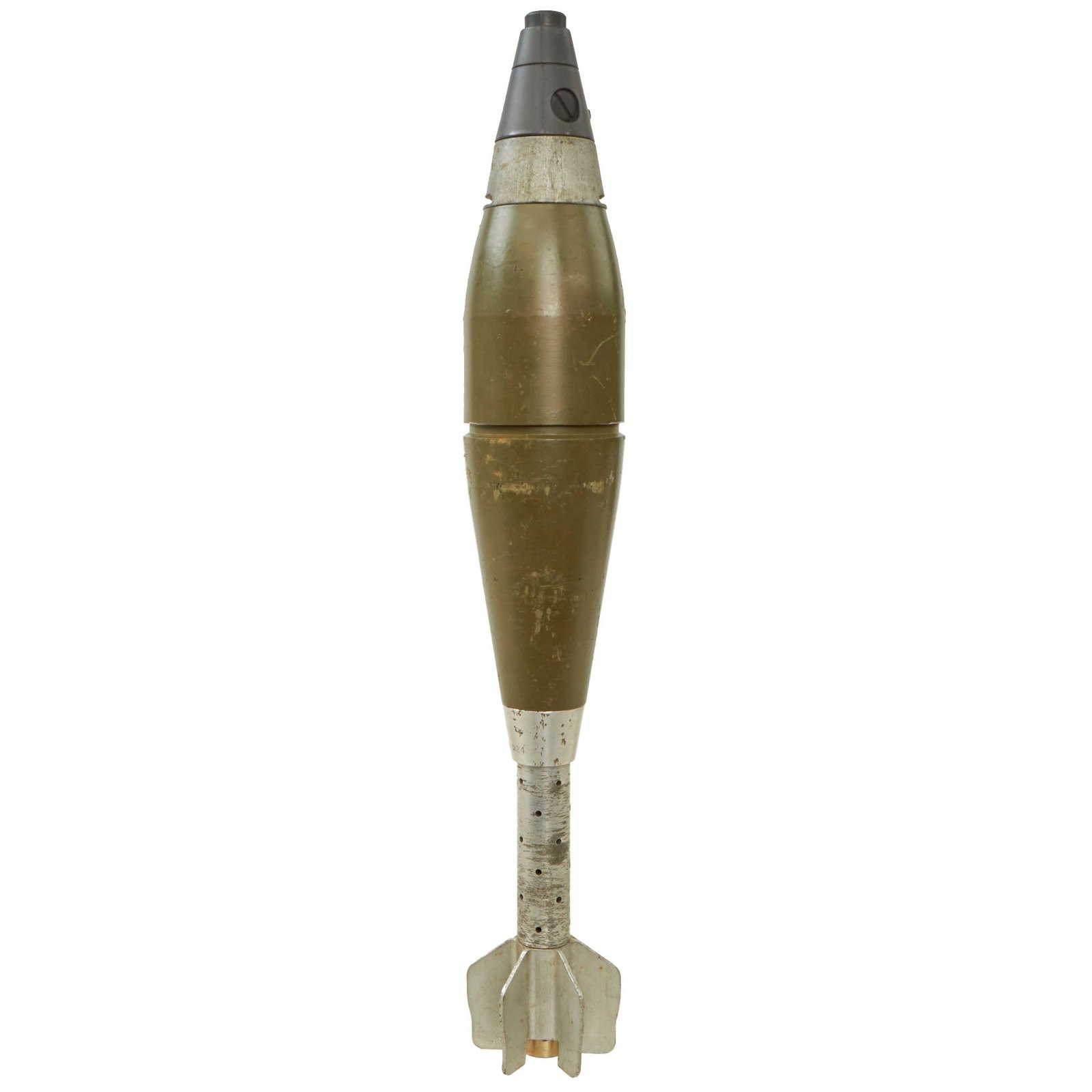 Buy Original U.S. Vietnam War Inert M374A1 Practice HE 81mm Mortar Round - Dated 1973 | Original Firearms Antique For Sale