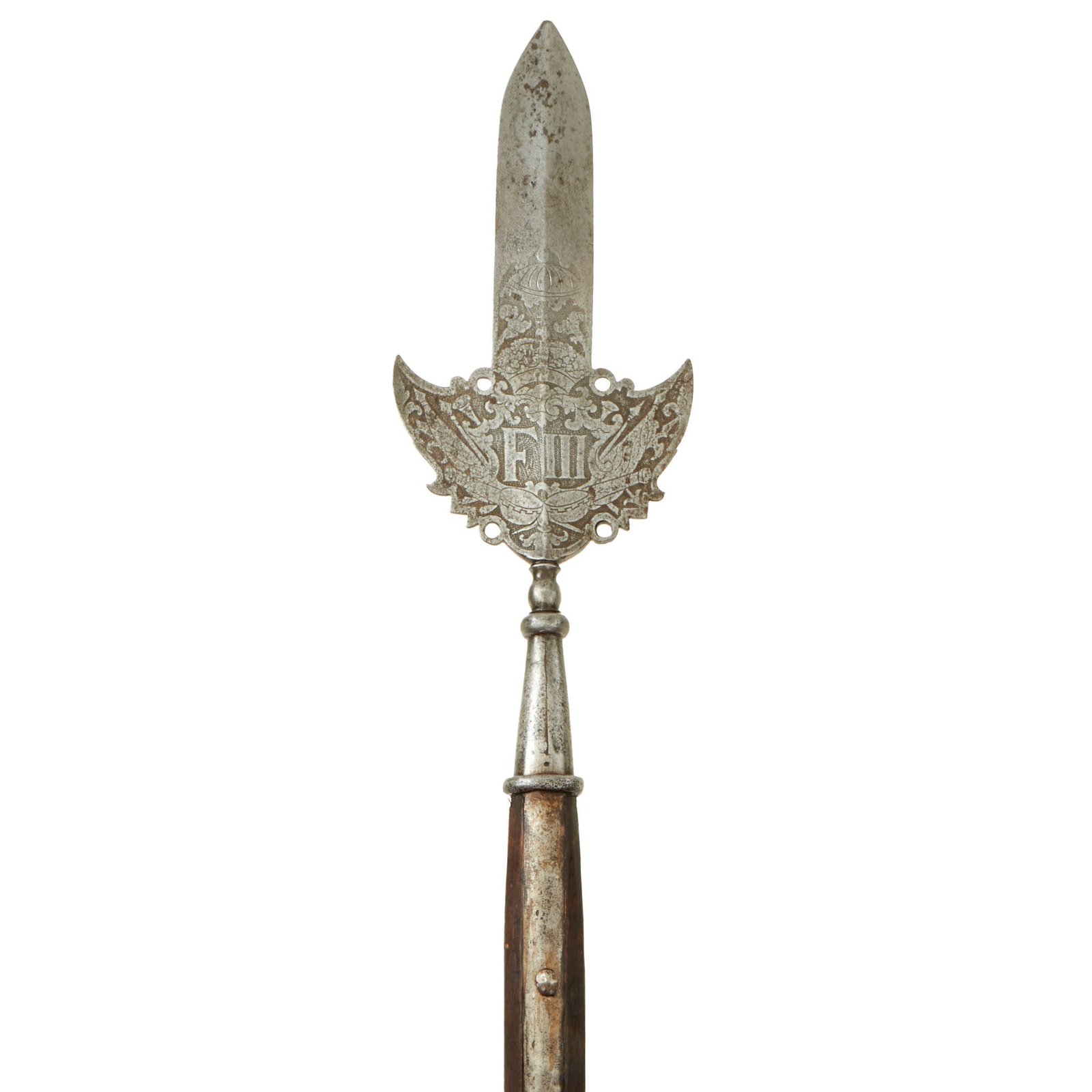 Buy Original 17th Century Holy Roman Empire Ferdinand III Eastern Austrian State Partisan Polearm - 84” | Original Firearms Antique For Sale