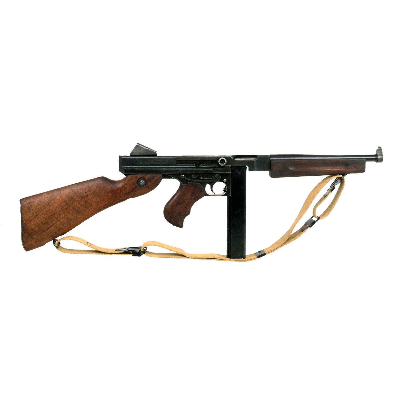 Buy Original U.S. WWII Thompson M1 Display Submachine Gun by Auto Ordnance Serial NO. 190167 - Original WWII Parts | Original Firearms Antique For Sale