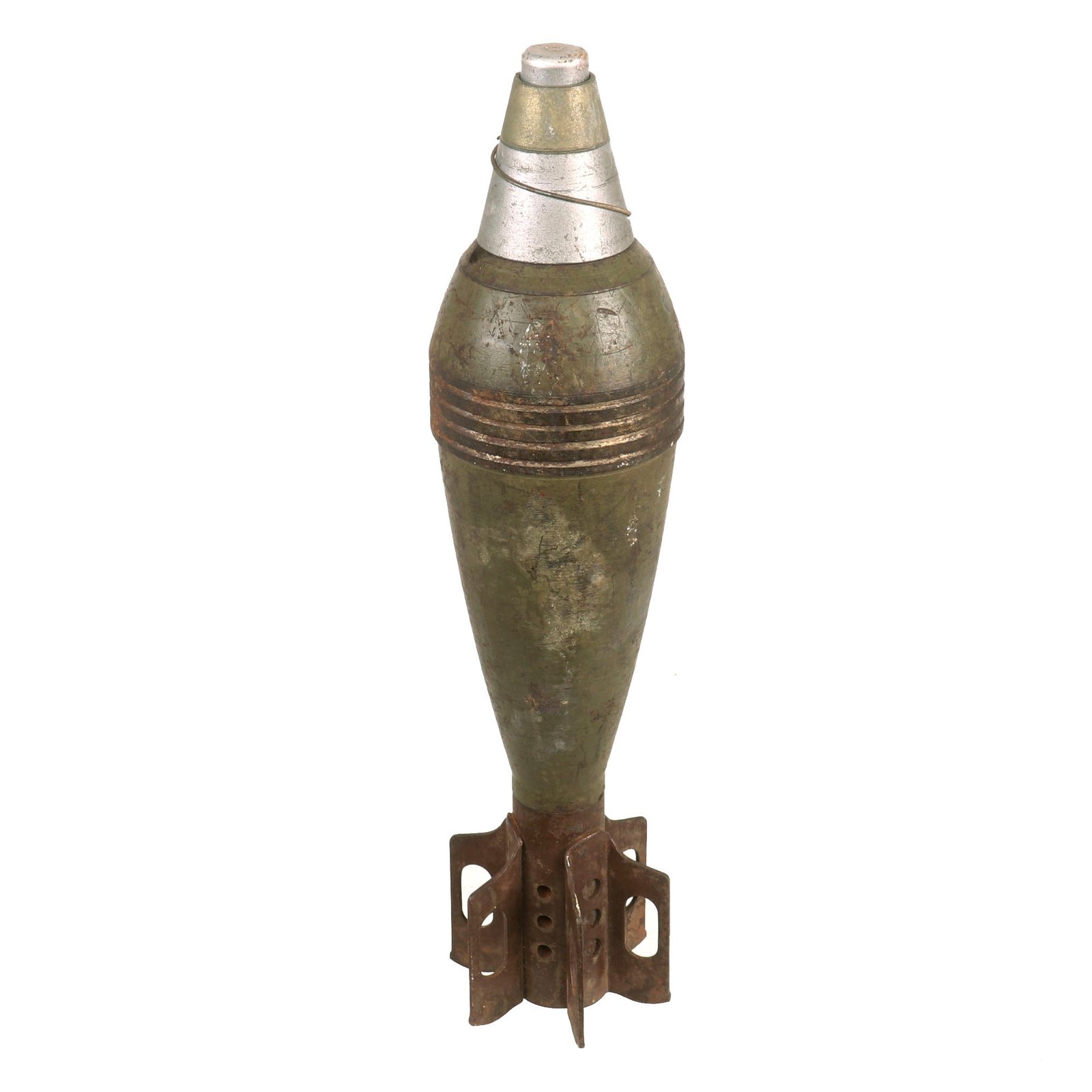 Buy Original U.S. WWII Inert M43A1 81mm Mortar Round with Fuse - Deactivated | Original Firearms Antique For Sale