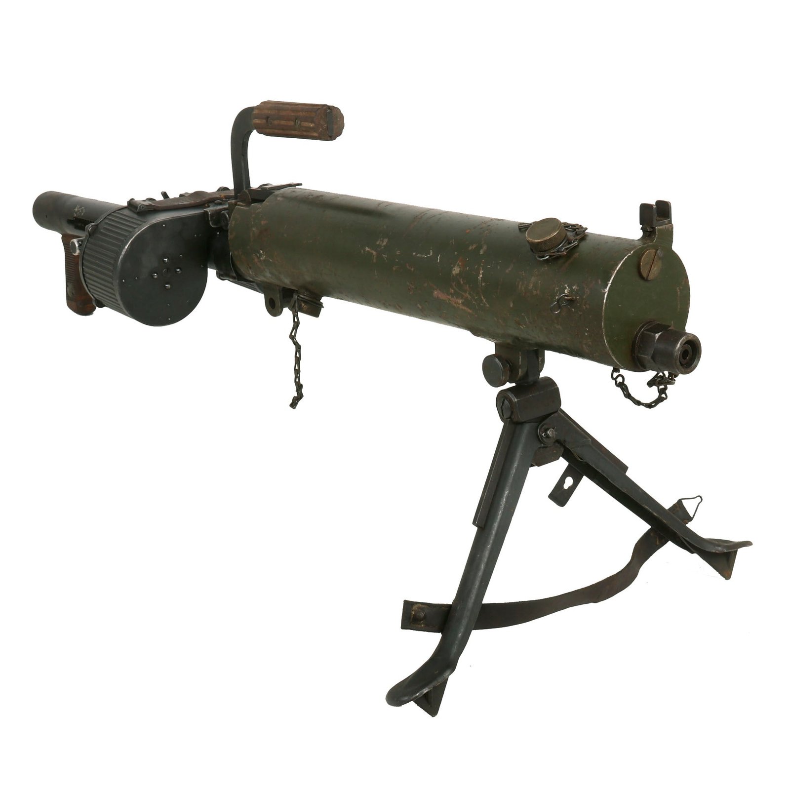 Buy Original German WWII Rheinmetall ST-61 MG 15 Water Cooled Display Gun Serial No. 2014 with Saddle Drum Magazine - dated 1942 | Original Firearms Antique For Sale