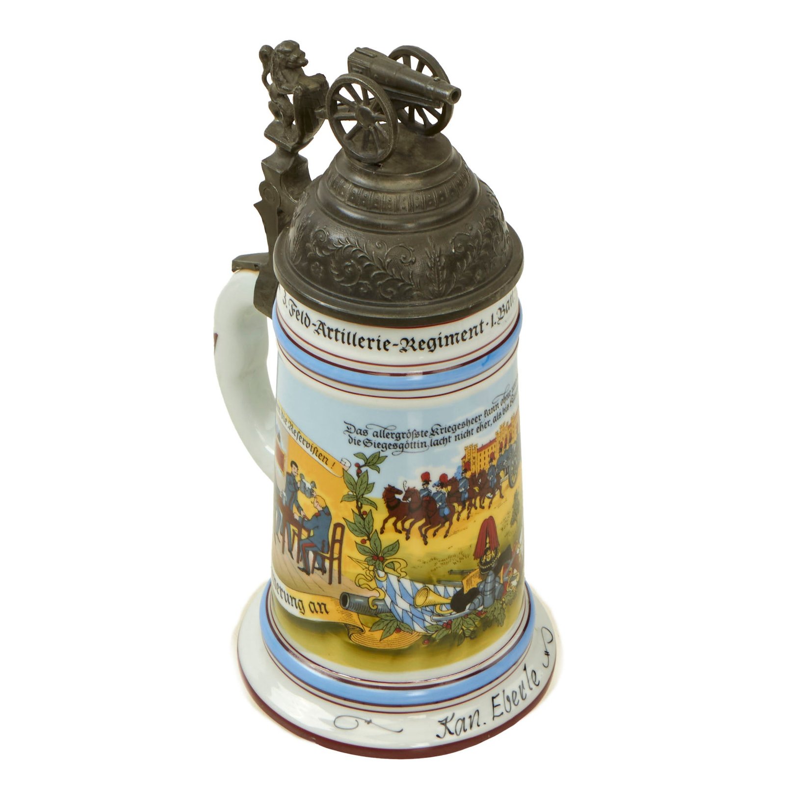 Buy Imperial German WWI Reproduction Regimental Beer Stein - Field Artillery Regiment 1899-1901 | Original Firearms Antique For Sale