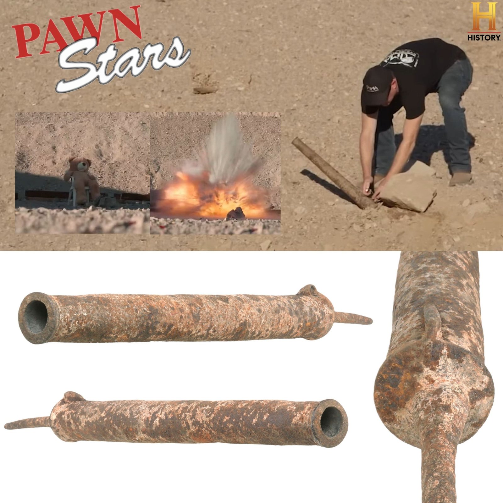 Buy Original Asian Early 17th Iron Matchlock Hand Cannon - As Seen on History Channel Pawn Stars | Original Firearms Antique For Sale