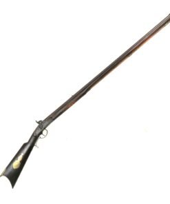 Buy Original U.S. Pennsylvania Percussion Long Rifle Signed HENRY with Tiger Maple Stock and Lock by P.S. Justice - circa 1860 | Original Firearms Antique For Sale