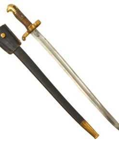 Buy Original U.S. Civil War M1855 Style Yataghan Saber Bayonet with M1873/76 Scabbard & Frog | Original Firearms Antique For Sale
