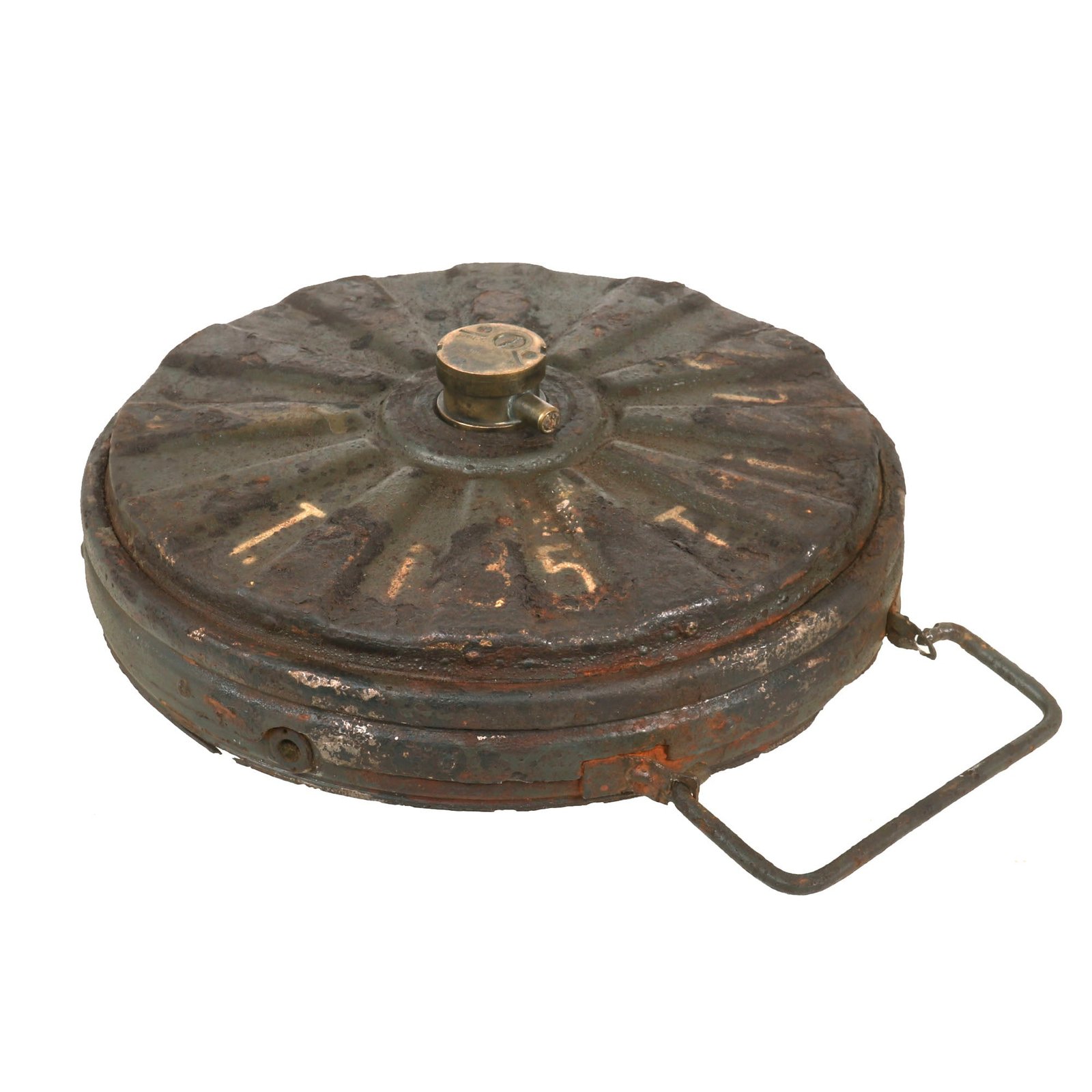 Buy Original German WWII Scarce 1943 Dated Anti-Tank Tellermine T.Mi.35 S Inert Mine with Fuse by Richard Rinker | Original Firearms Antique For Sale