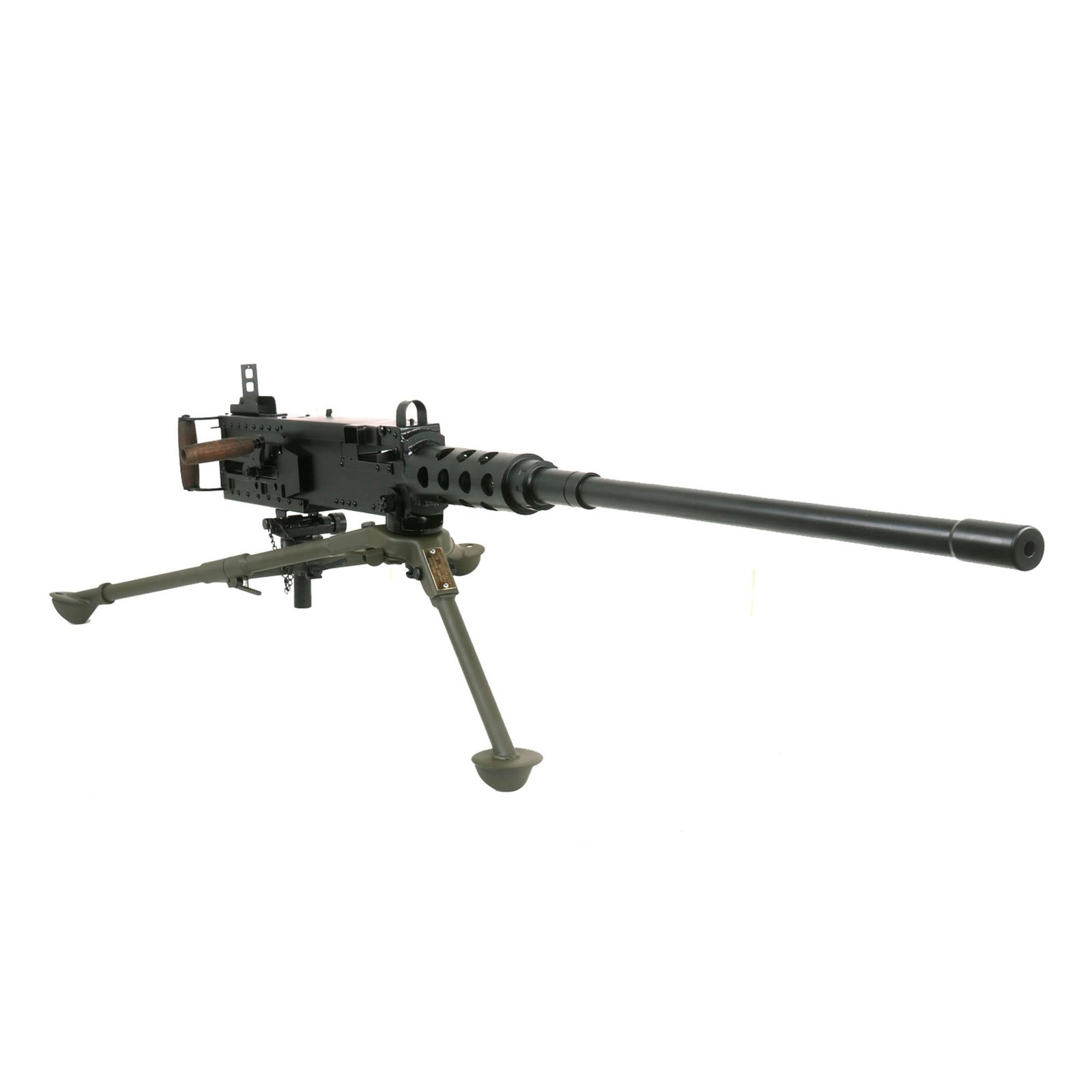Buy U.S. WWII M2 Browning .50 Caliber Steel Replica Non-Firing Display Machine Gun with Complete Tripod | Original Firearms Antique For Sale