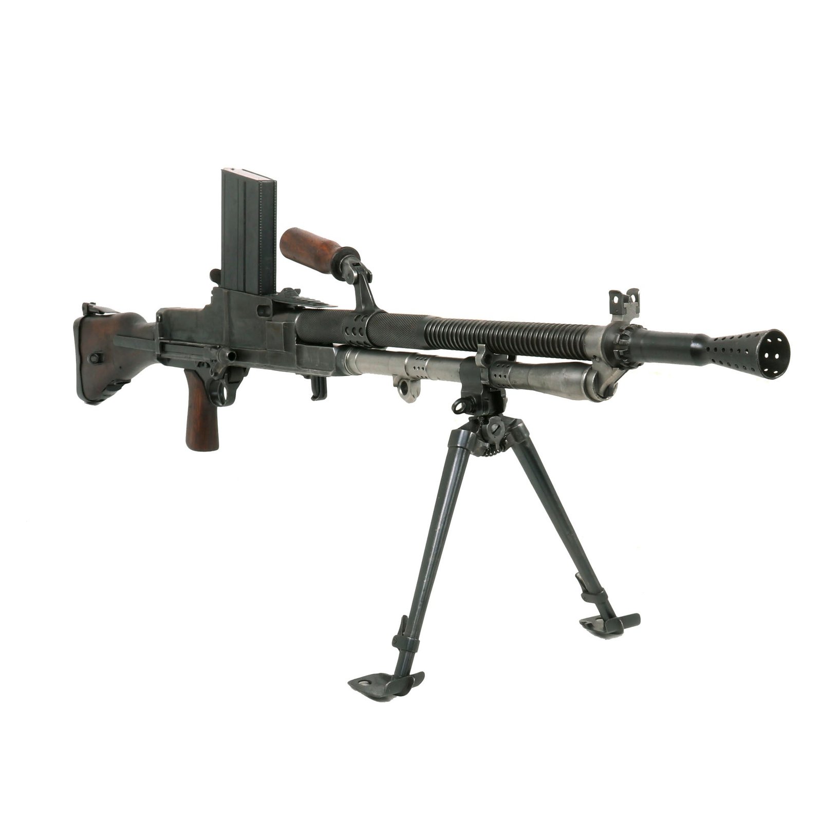 Buy Original Yugoslavian WWII License Made ZB-30J German MG30(t) Display Machine Gun with Magazine | Original Firearms Antique For Sale