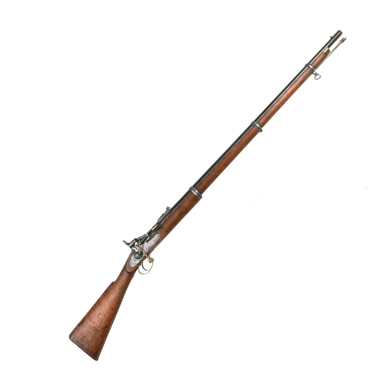 Buy Original British P-1853 Enfield 4th Model Three Band Rifle Converted to Snider Mk.II* with Figured Stock - dated 1864 | Original Firearms Antique For Sale