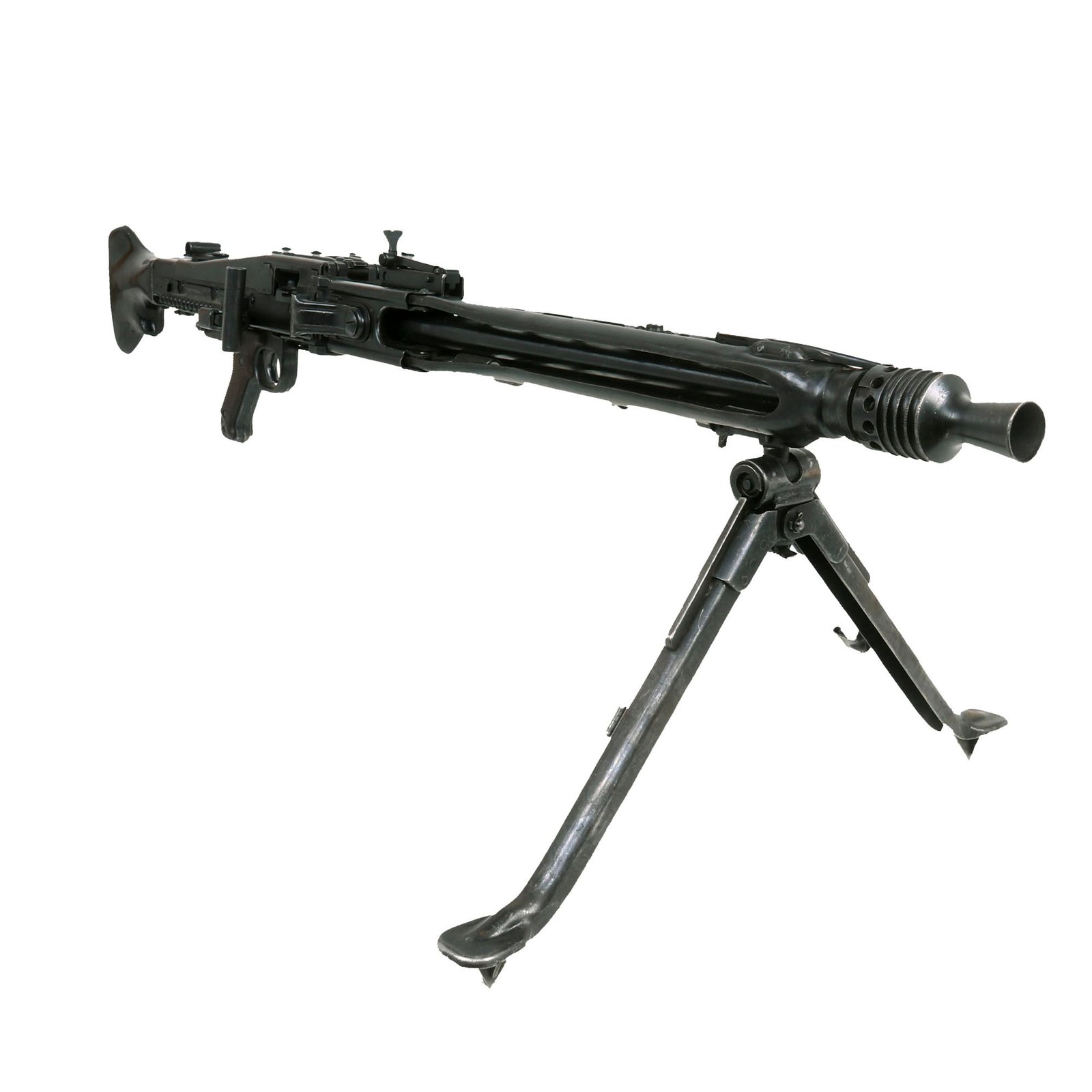 Buy Original German WWII MG 42 Display Machine Gun by MAGET with Rare Bakelite Butt Stock and Bipod - made in Early 1945 | Original Firearms Antique For Sale