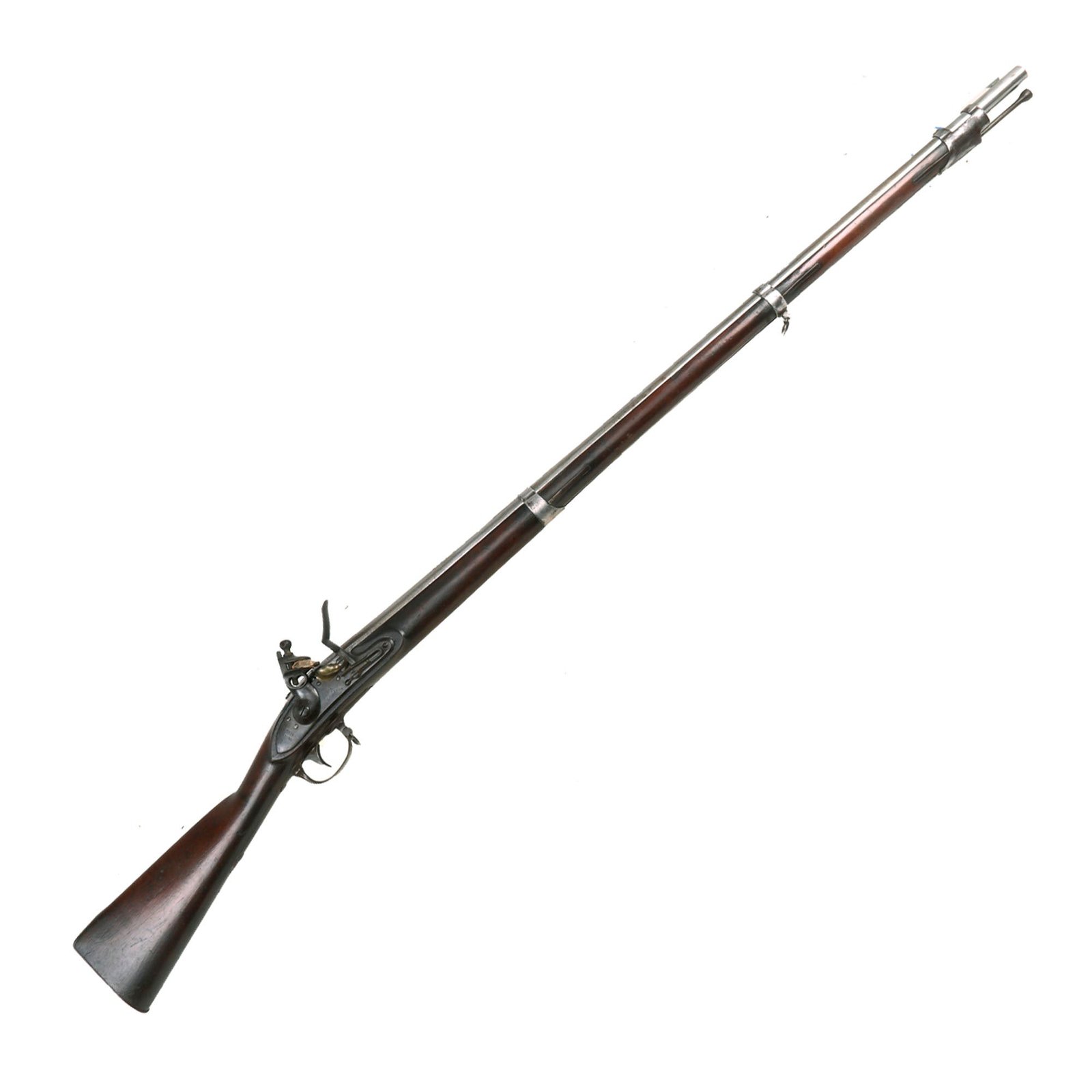 Buy Original U.S. Springfield Model 1822 Flintlock Contract Musket by M.T. Wickham with N.J. Surcharge - Unaltered - dated 1826 | Original Firearms Antique For Sale