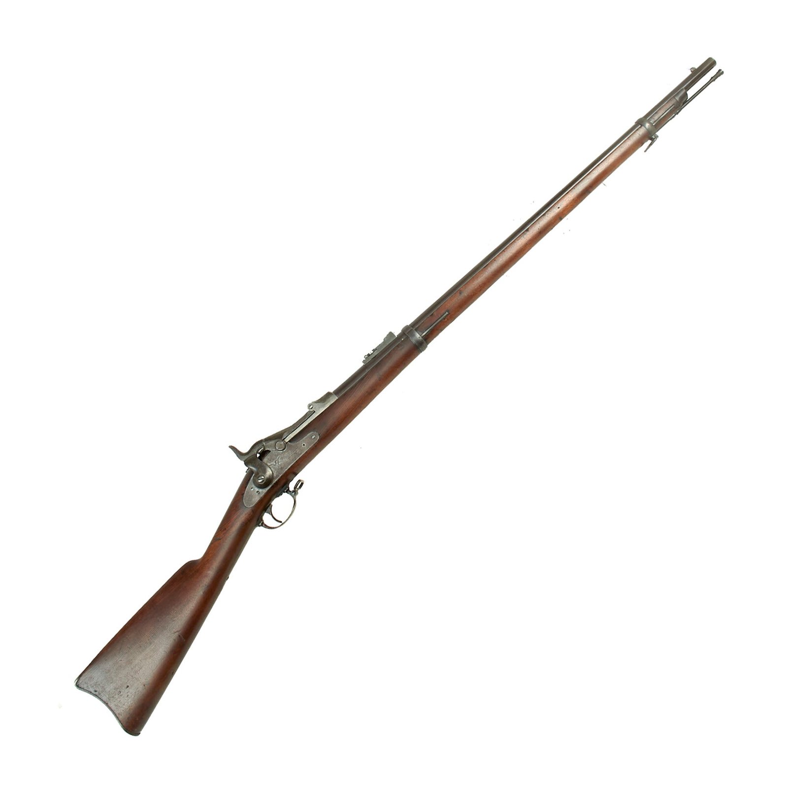 Buy Original U.S. First Year Production Springfield Trapdoor Model 1873 Rifle Made in 1874 with 2 Notch Tumbler & Long Wrist - Serial 10045 | Original Firearms Antique For Sale