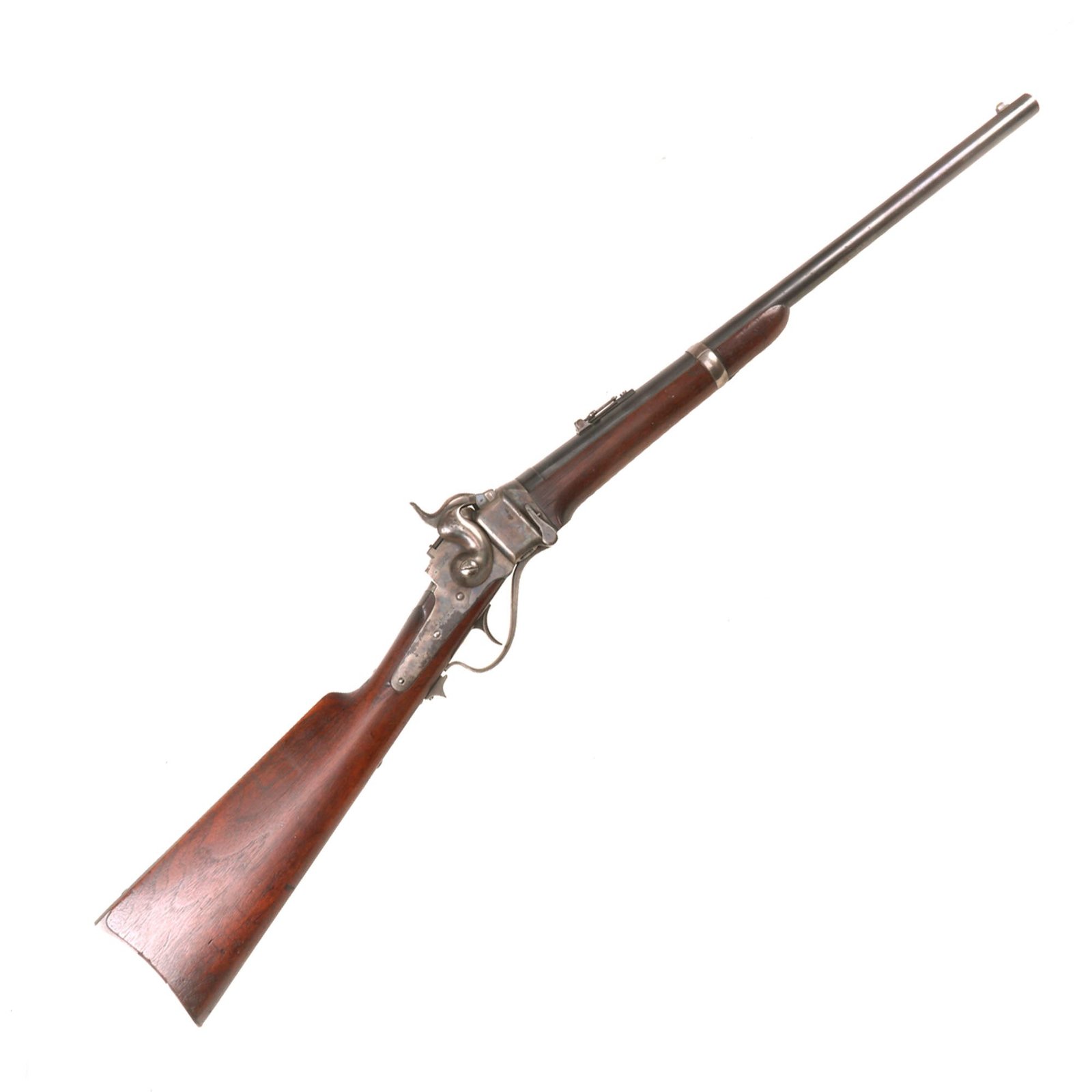 Buy Original U.S. Civil War Sharps New Model 1863 Saddle-Ring Carbine Converted to .50-70 Govt. in Excellent Condition - Serial 75055 | Original Firearms Antique For Sale
