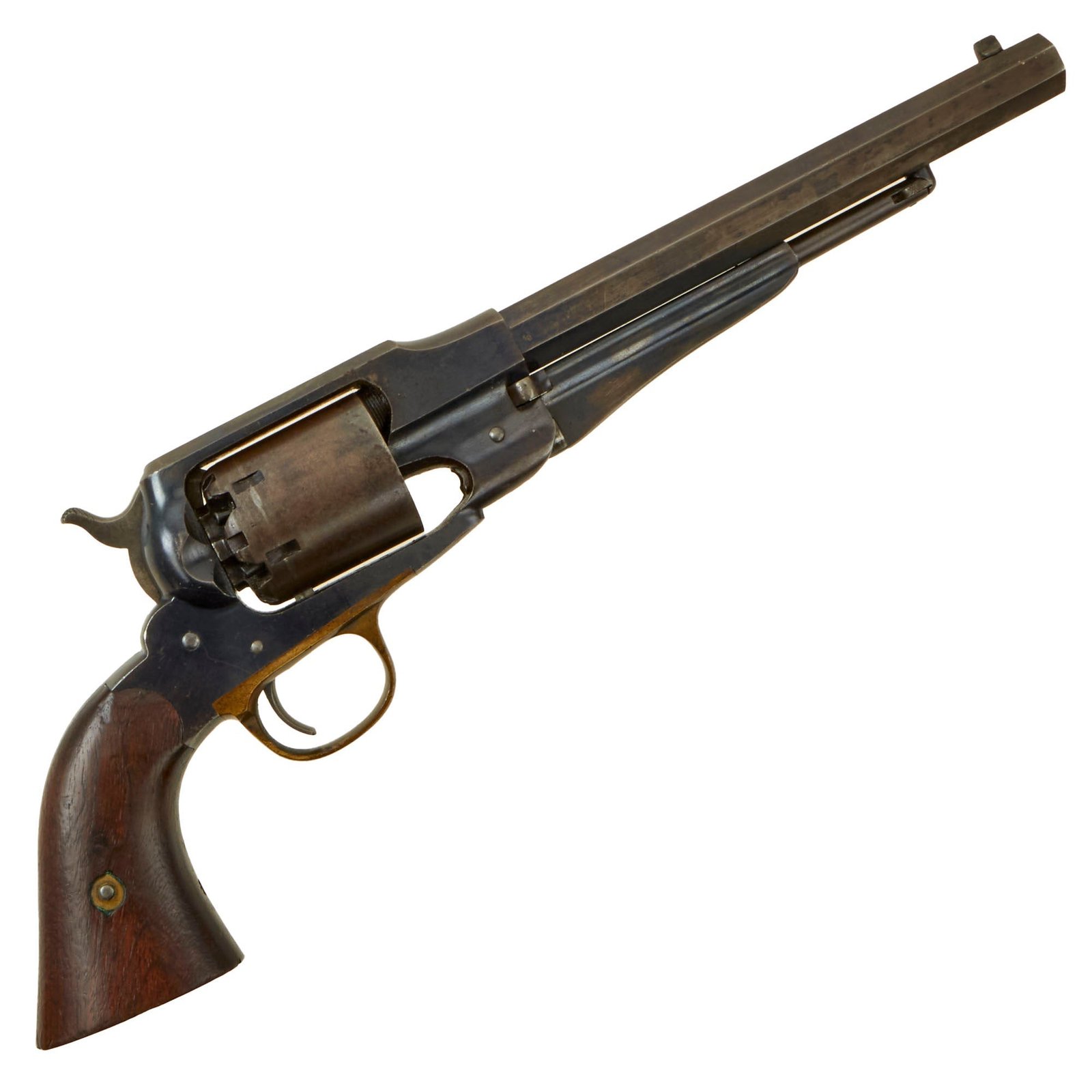 Buy Original U.S. Civil War Excellent Remington New Model 1863 Army .44cal Percussion Revolver with Cartouches - Serial 91154 | Original Firearms Antique For Sale