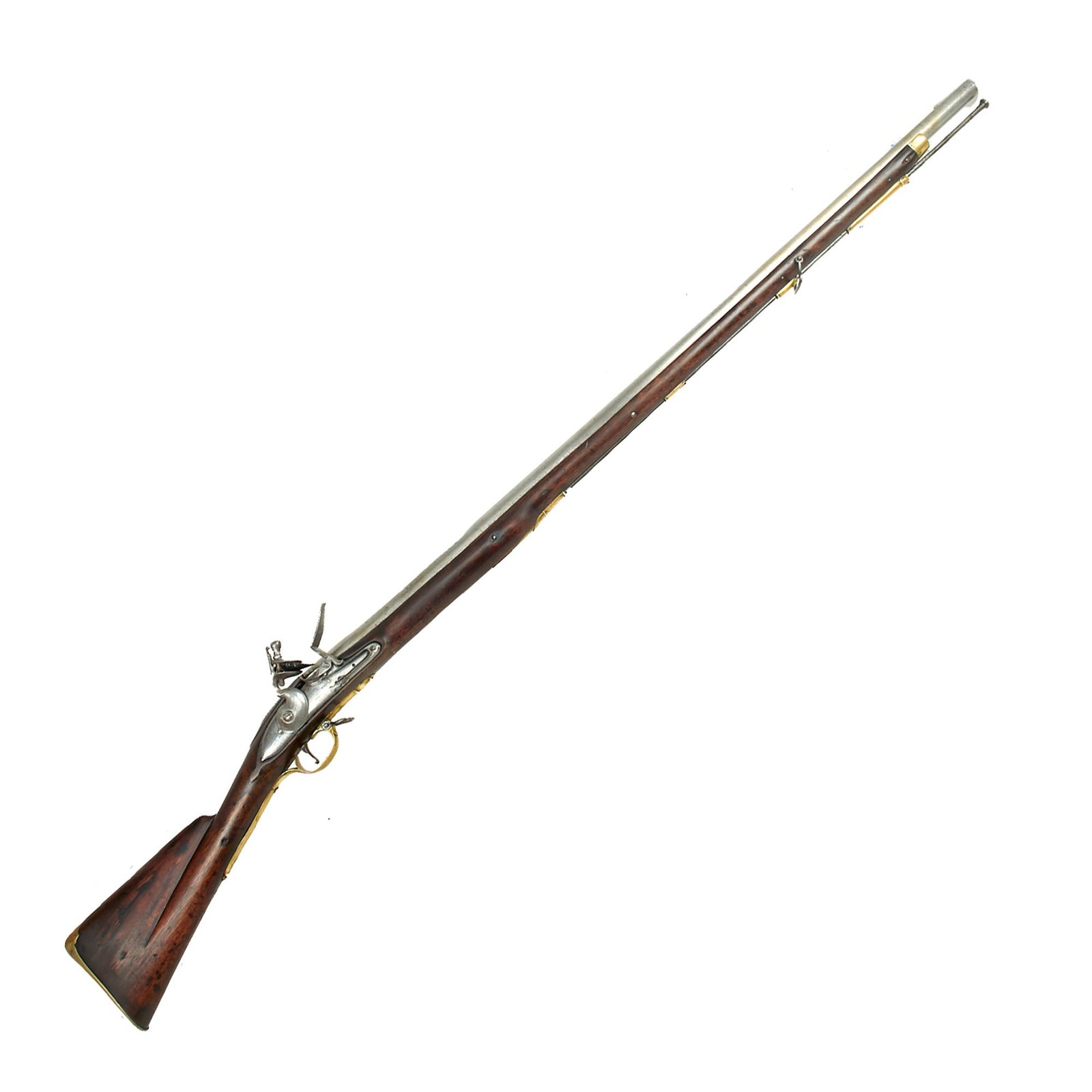 Buy Original 18th Century British Pattern 1757 Marine Flintlock Short Musket Marked to the Glamorgan Militia - Circa 1760 | Original Firearms Antique For Sale