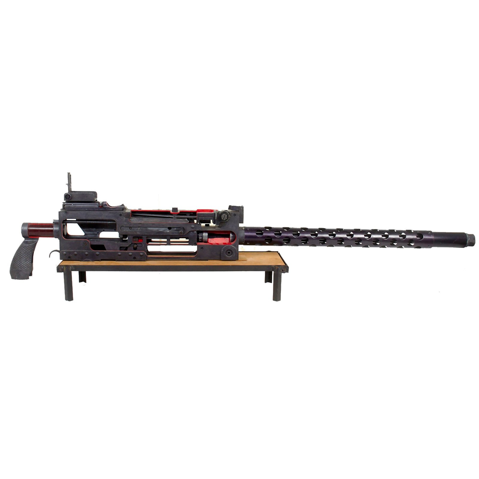 Buy Original U.S. Office of Naval Research 1919A6 Browning .30 Cal Machine Gun Oversize Cutaway Classroom Display Model on Custom Display Stand | Original Firearms Antique For Sale