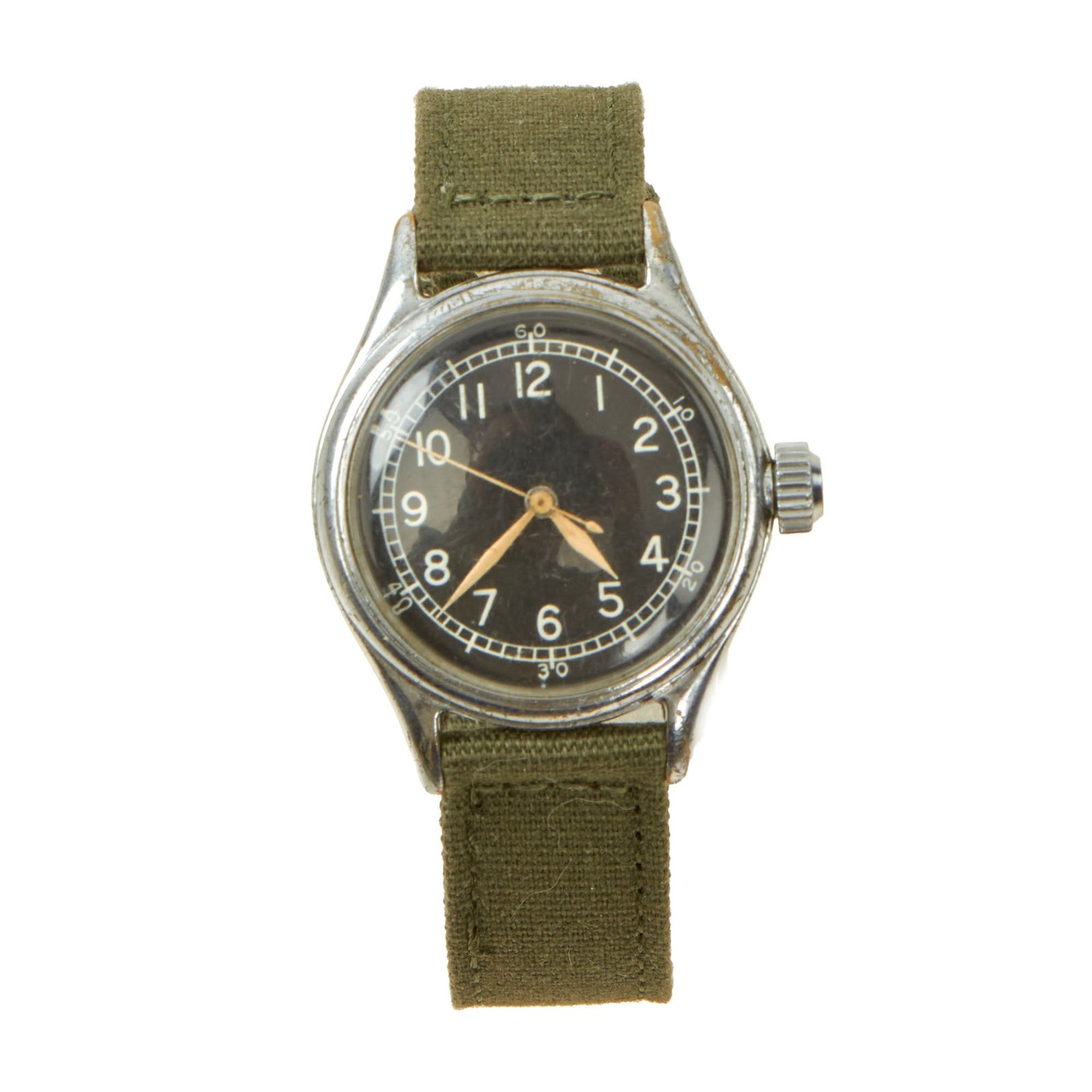 Buy Original U.S. WWII 1943 Type A-11 USAAF Wrist Watch by Bulova - Fully Functional | Original Firearms Antique For Sale