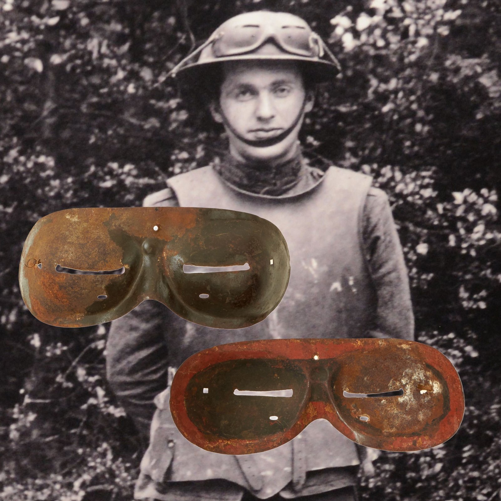 Buy Original U.S. WWI Incredibly Scarce Experimental Wilmer Eye Shield Developed at John Hopkins | Original Firearms Antique For Sale