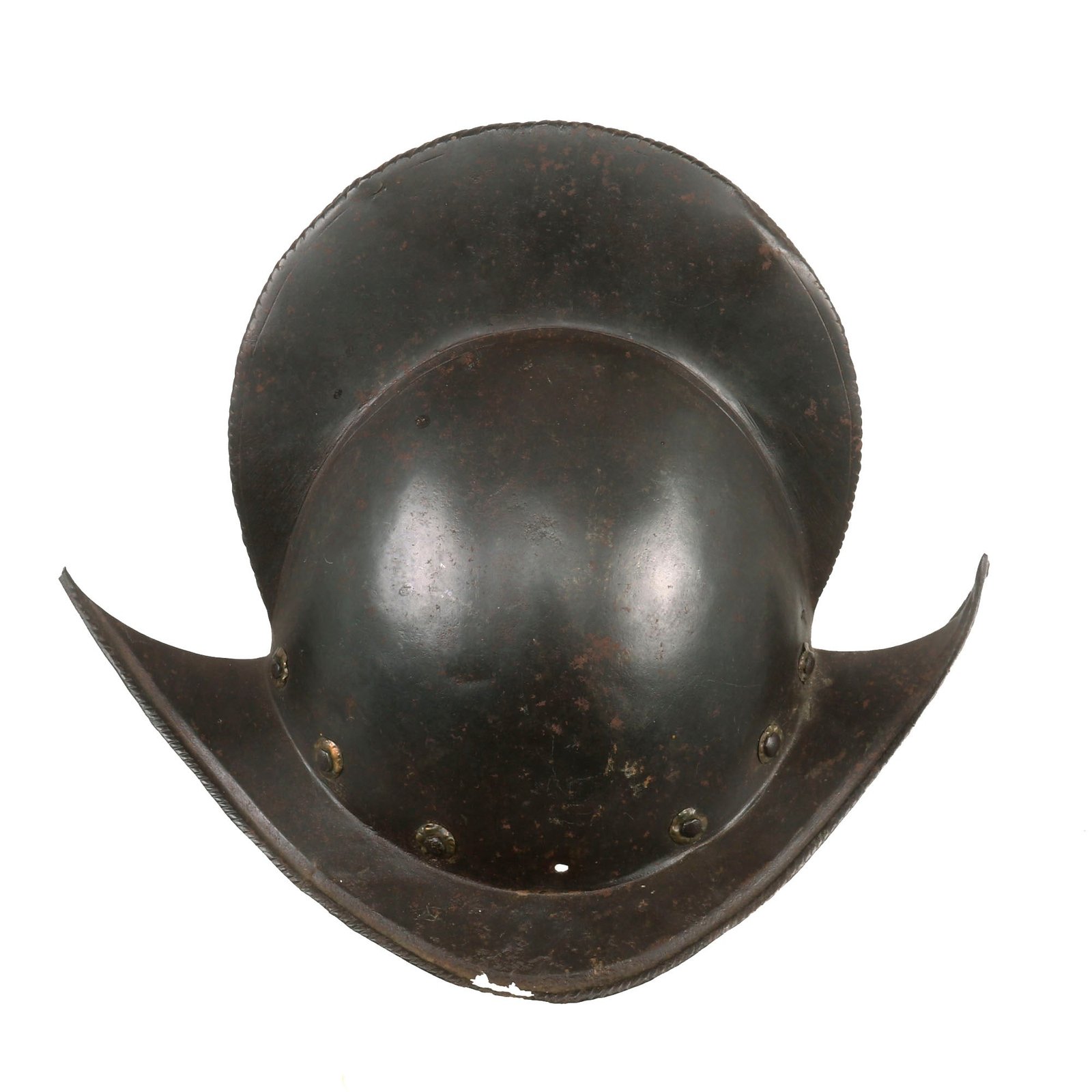 Buy Original Spanish 17th Century Comb Morion Helmet | Original Firearms Antique For Sale