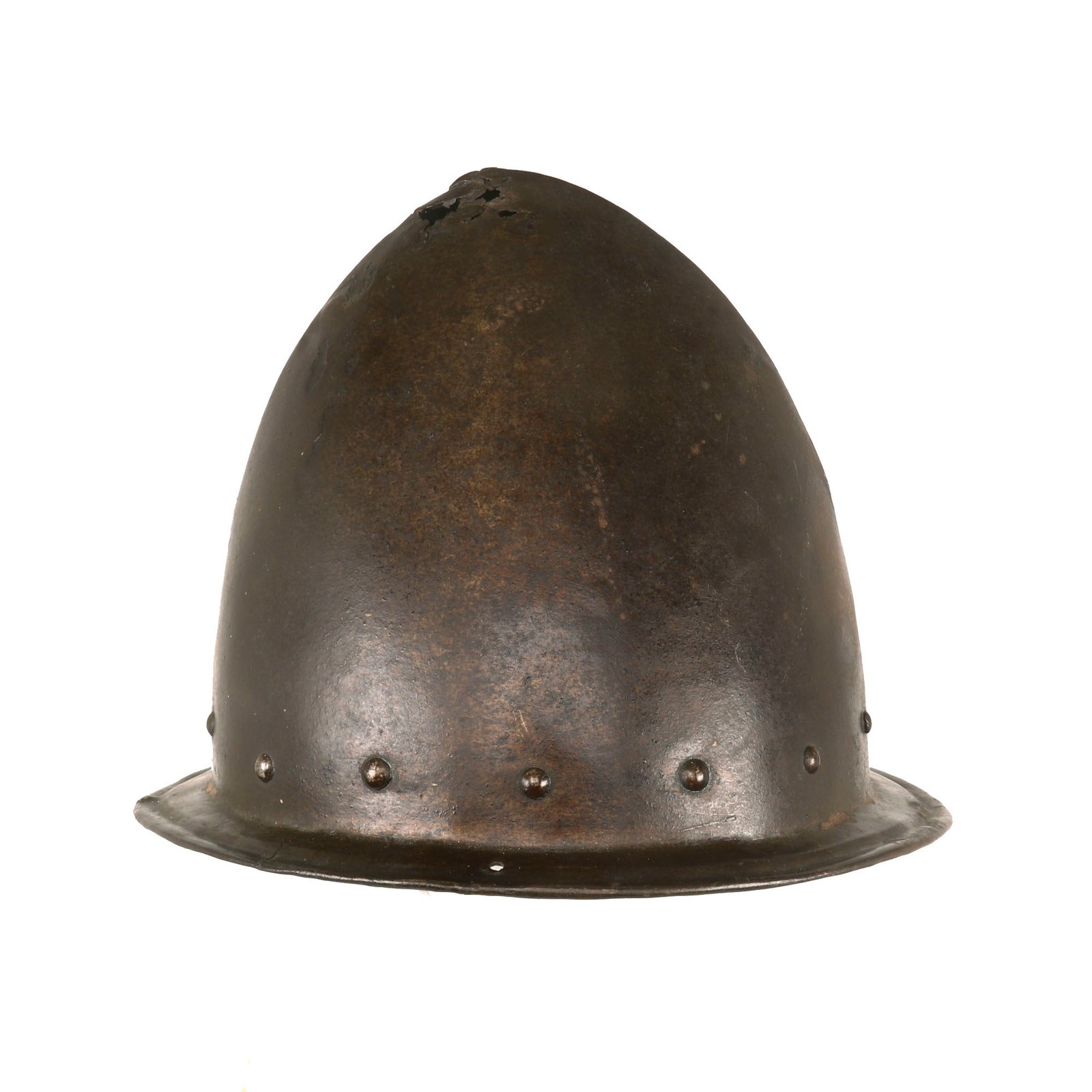 Buy Original Spanish Late 16th to Early 17th Century One-Piece Cabasset Helmet | Original Firearms Antique For Sale