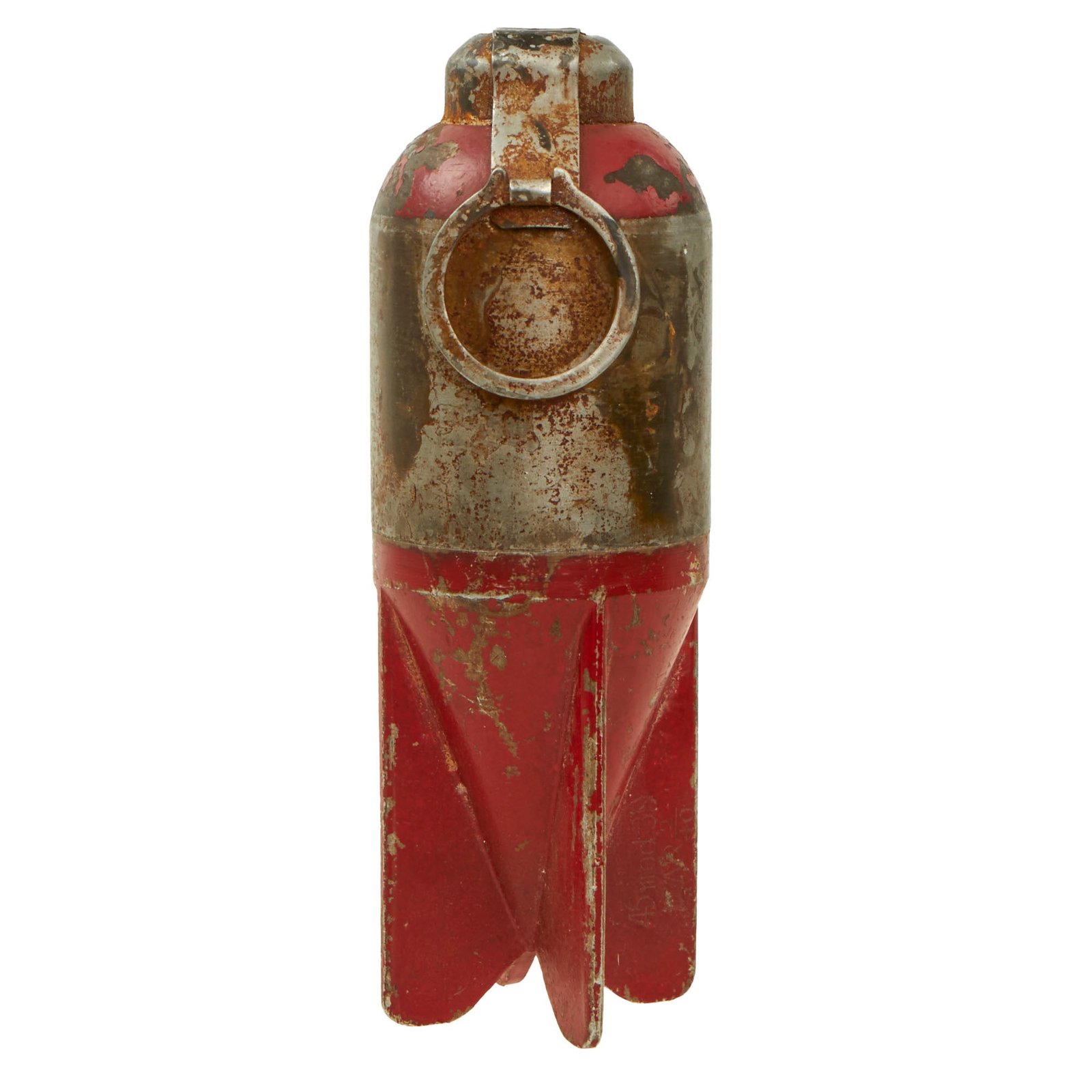 Buy Original Italian WWII "Red Devil" 45mm Brixia Model 35 Mortar Bomb Dated 1940 - Inert | Original Firearms Antique For Sale