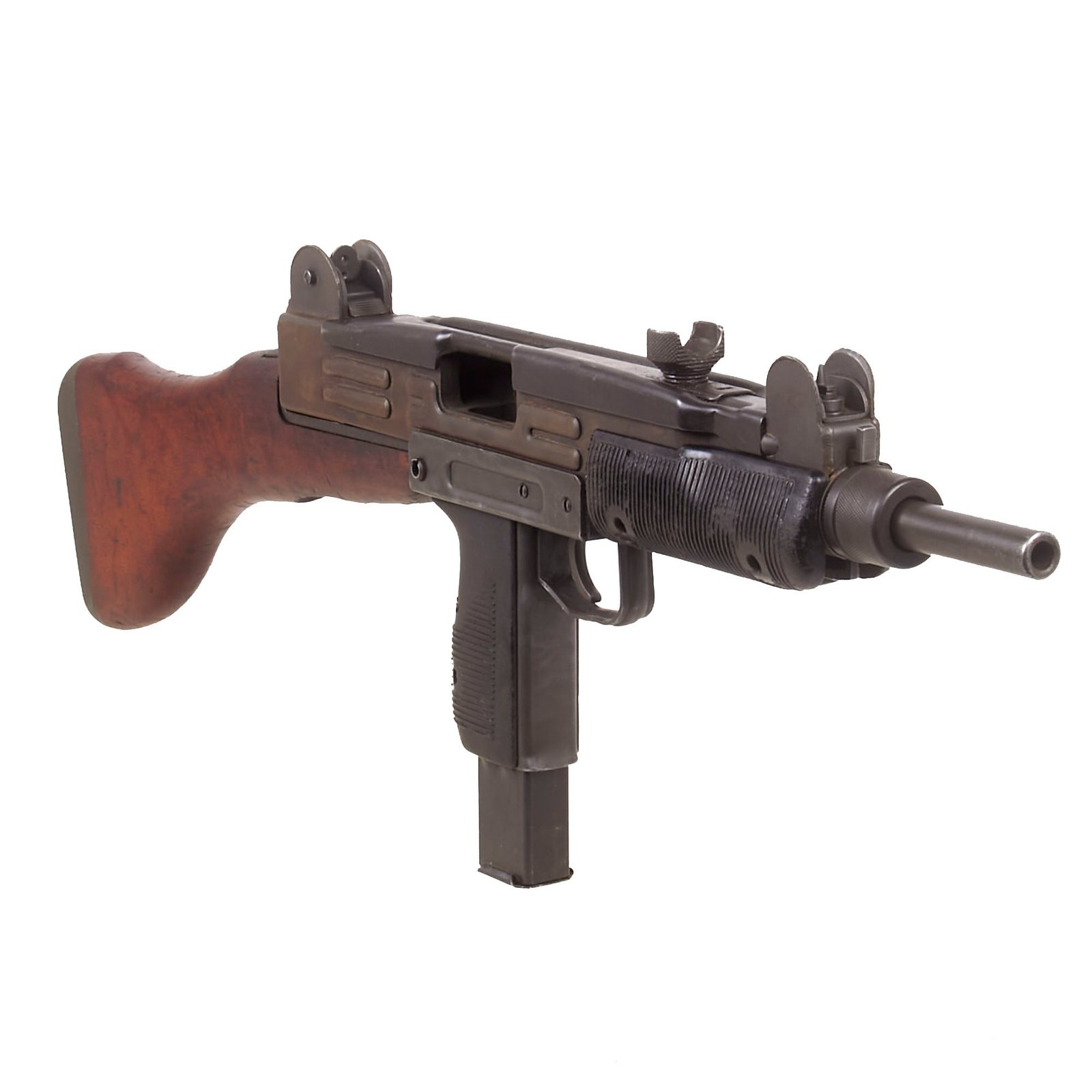 Buy Original Israeli Six-Day War UZI Display Submachine Gun dated 1961 with Wood Stock & Magazine - Serial 81961 | Original Firearms Antique For Sale