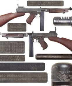 Original U.S. WWII Thompson M1928A1 Display Submachine Gun Serial NO.S-319932 - Original WW2 Parts